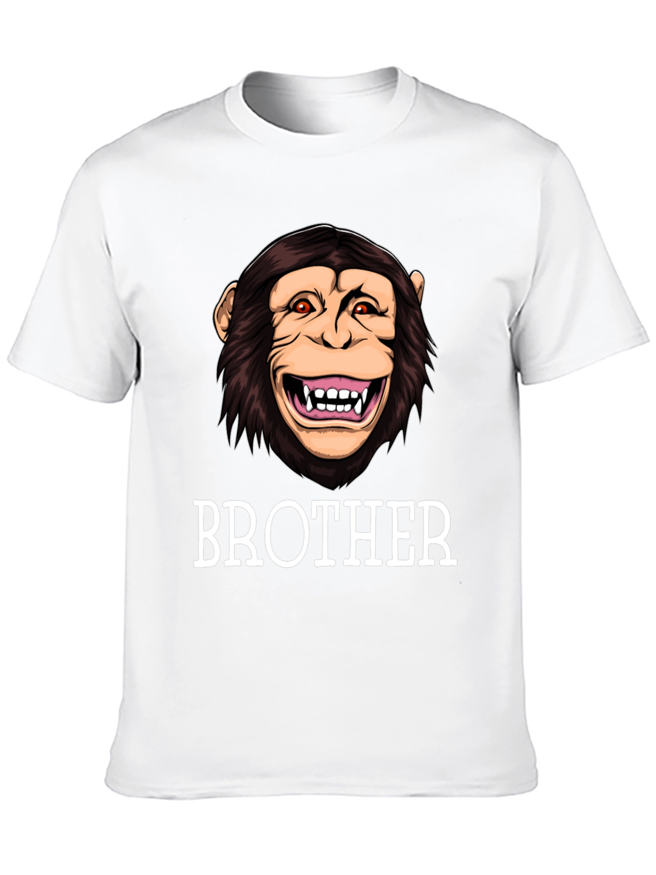 Black Brother Monkey Graphic Tee - Funny Family Shirt view 10
