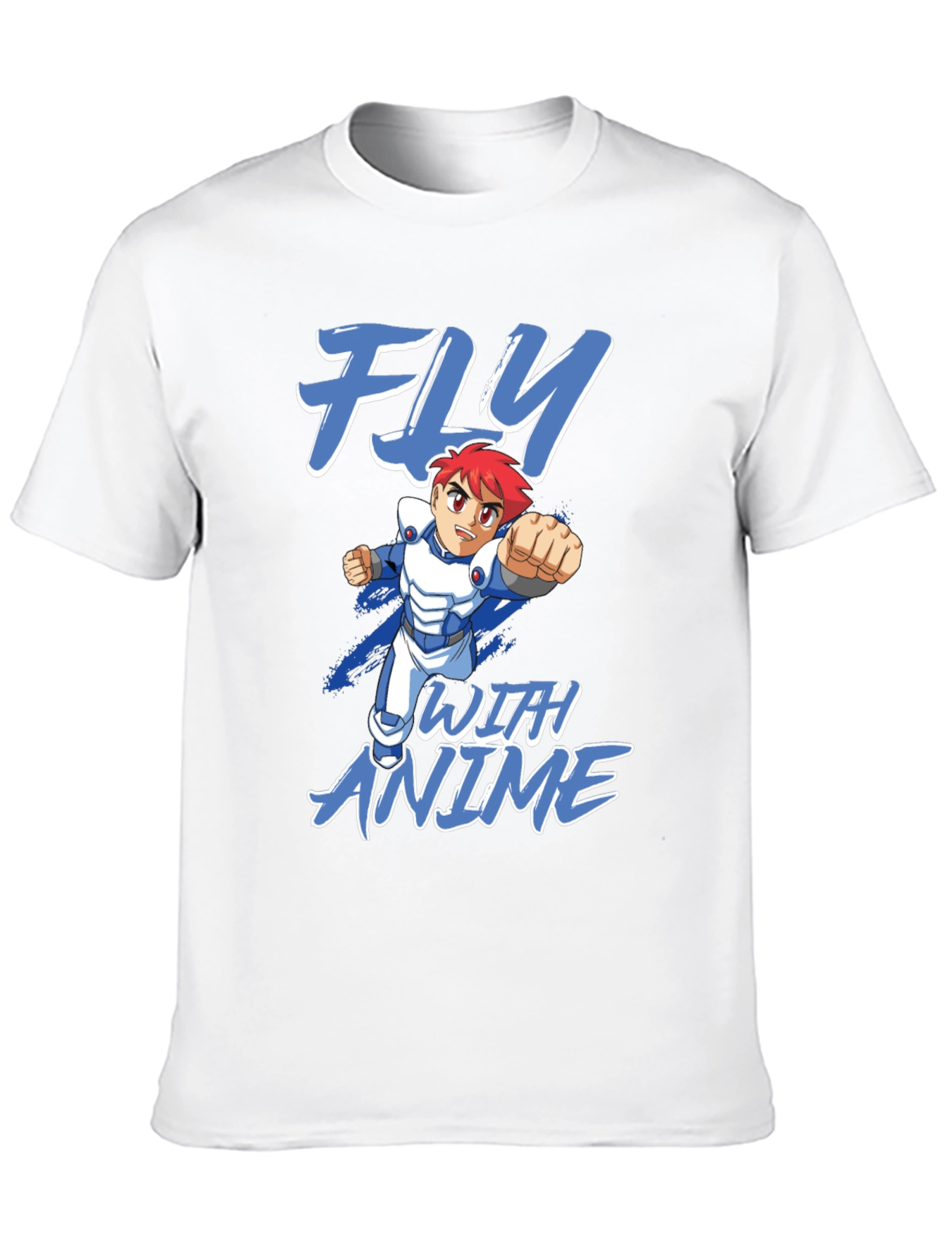 Black Fly With Anime Graphic T-Shirt view 10