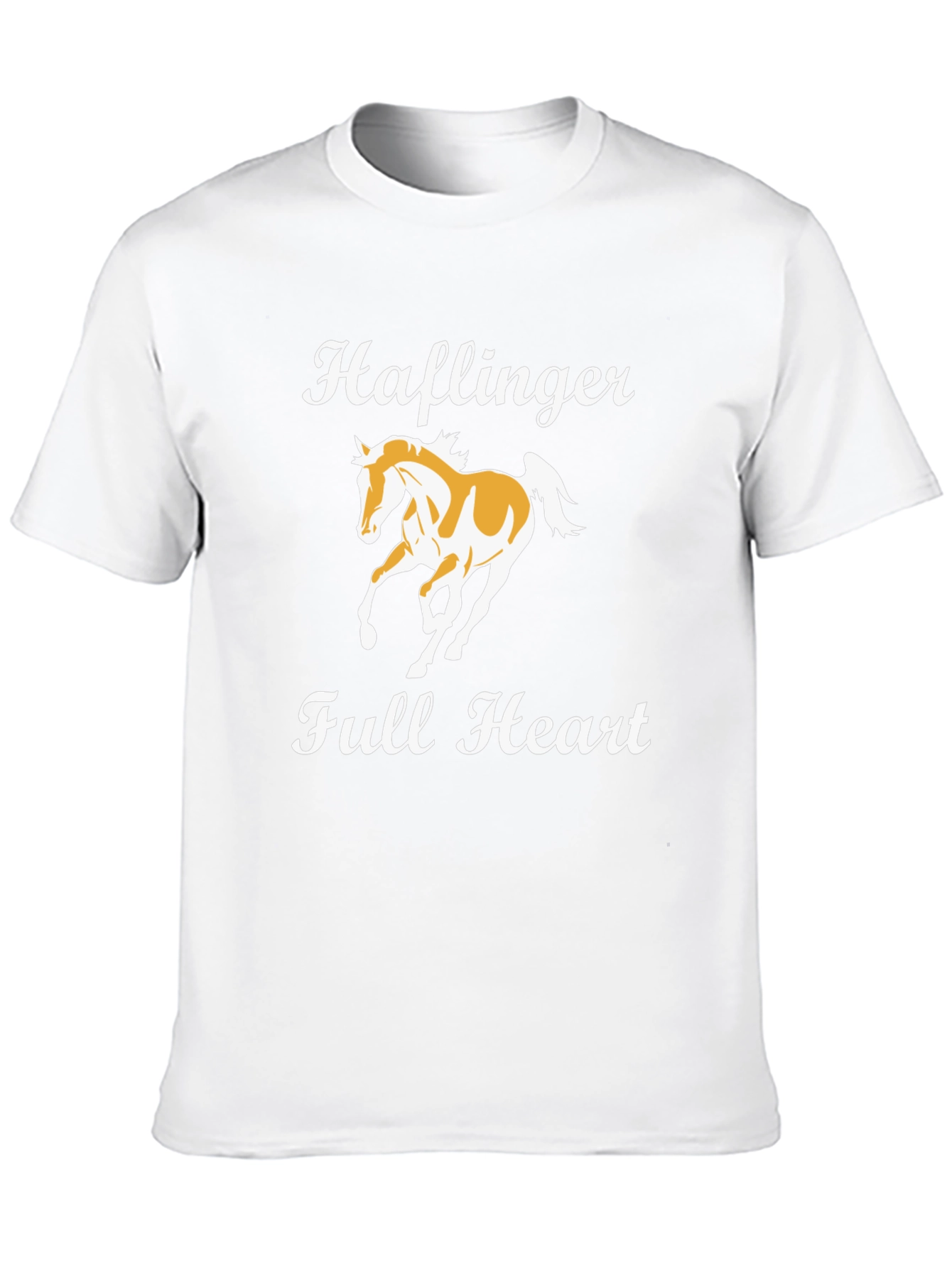 Black Haflinger Full Heart Black T-Shirt view 10