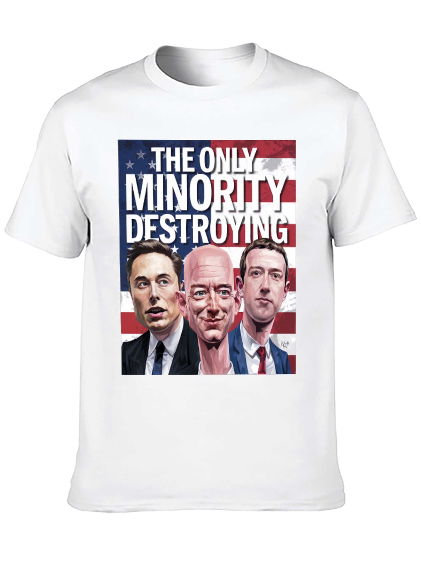 Black The Only Minority T-Shirt view 10