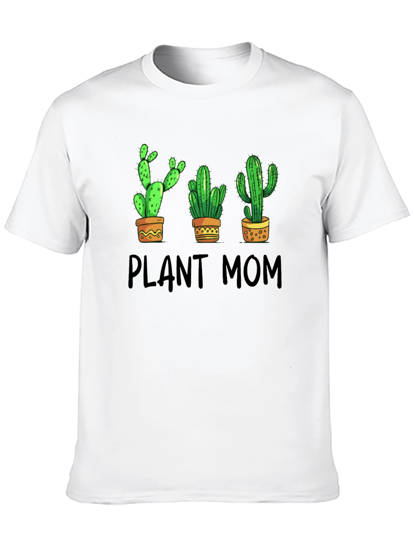 Black Plant Mom Cactus Graphic T-Shirt view 10