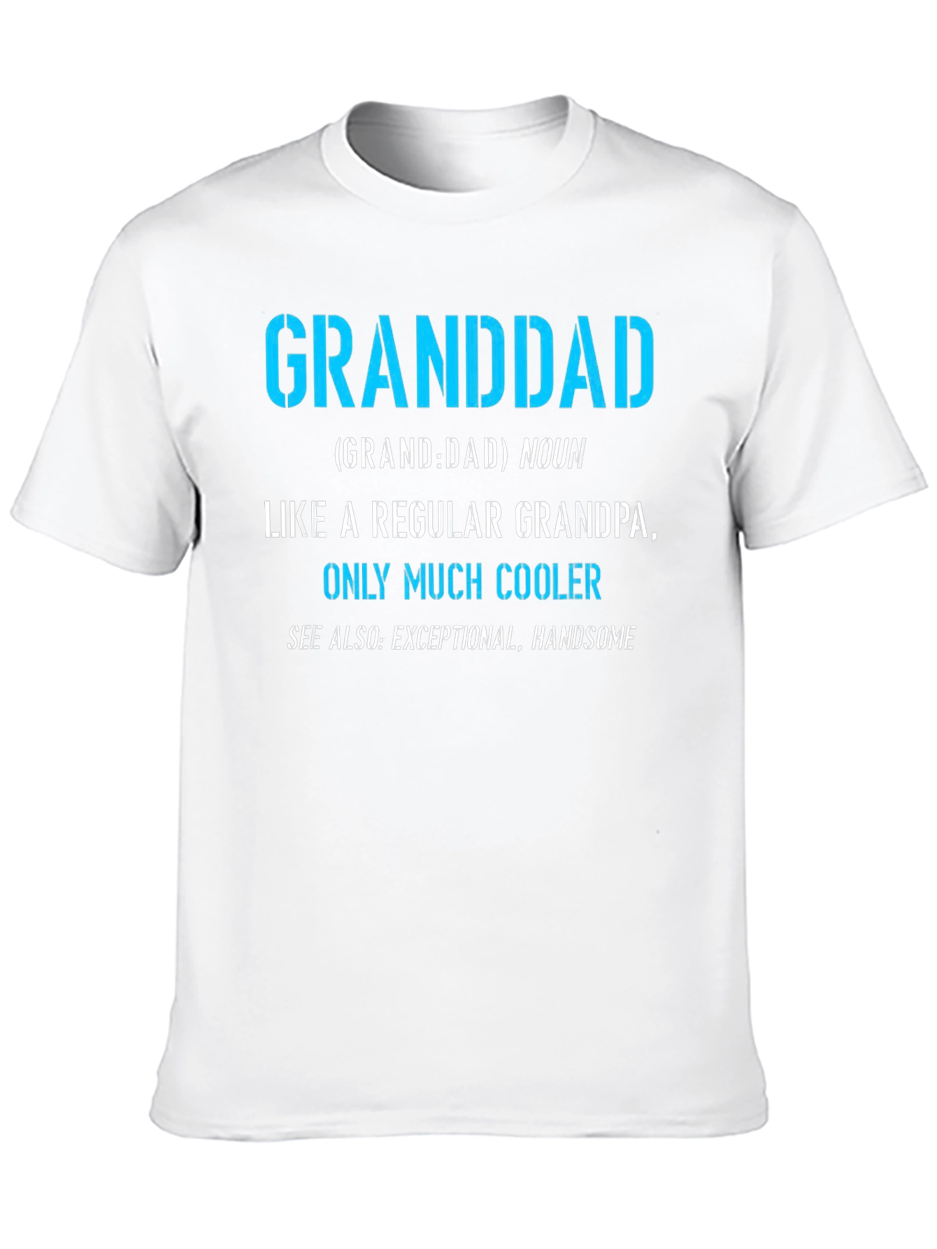 Black Granddad Definition T-Shirt - Cool Grandpa Tee view 10