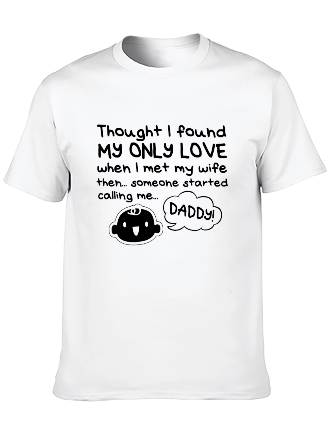 Black Funny "Daddy" T-Shirt - New Dad Gift view 10