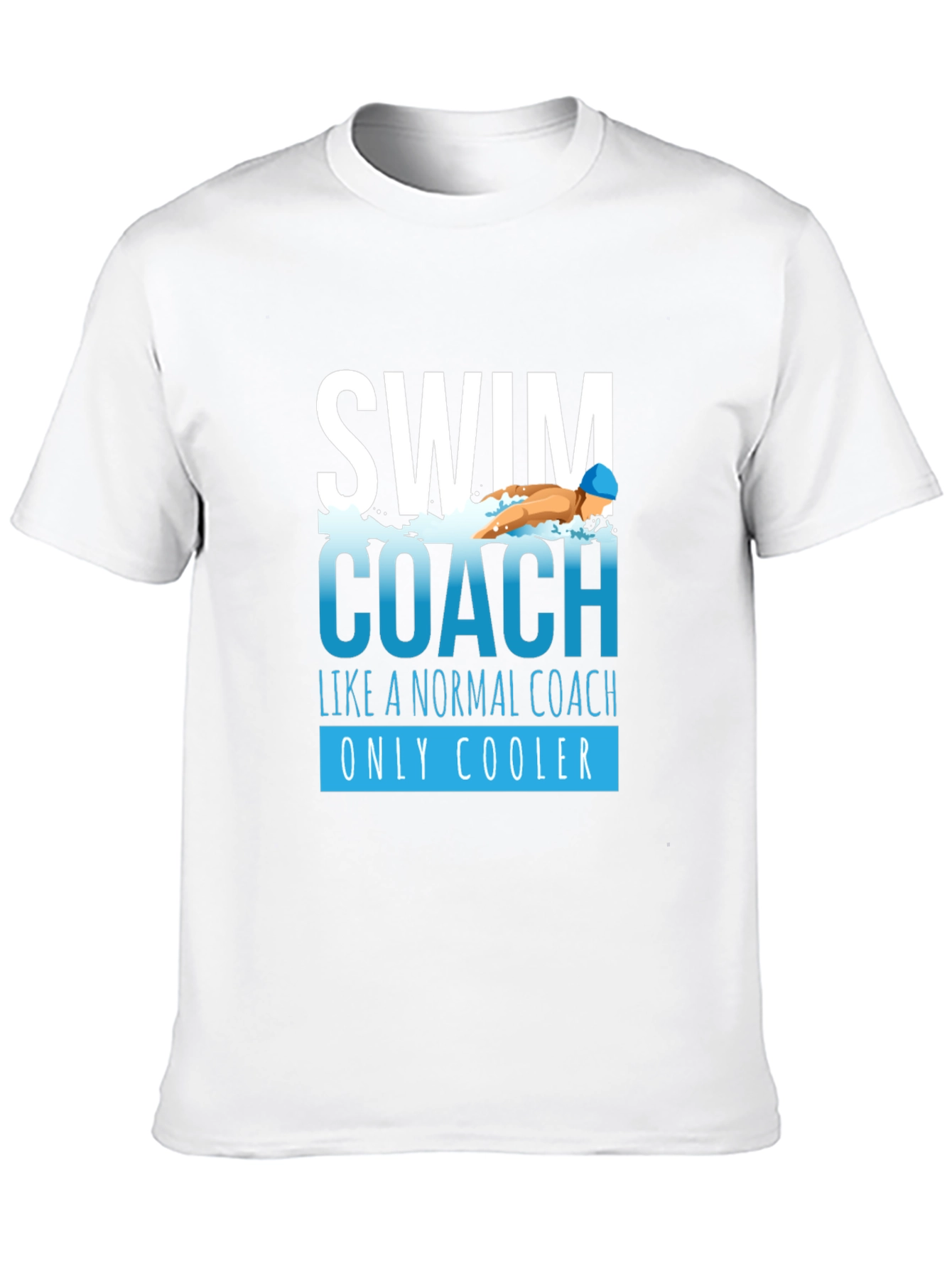 Swim Coach Graphic T-Shirt - Cool Coaching Apparel - 10