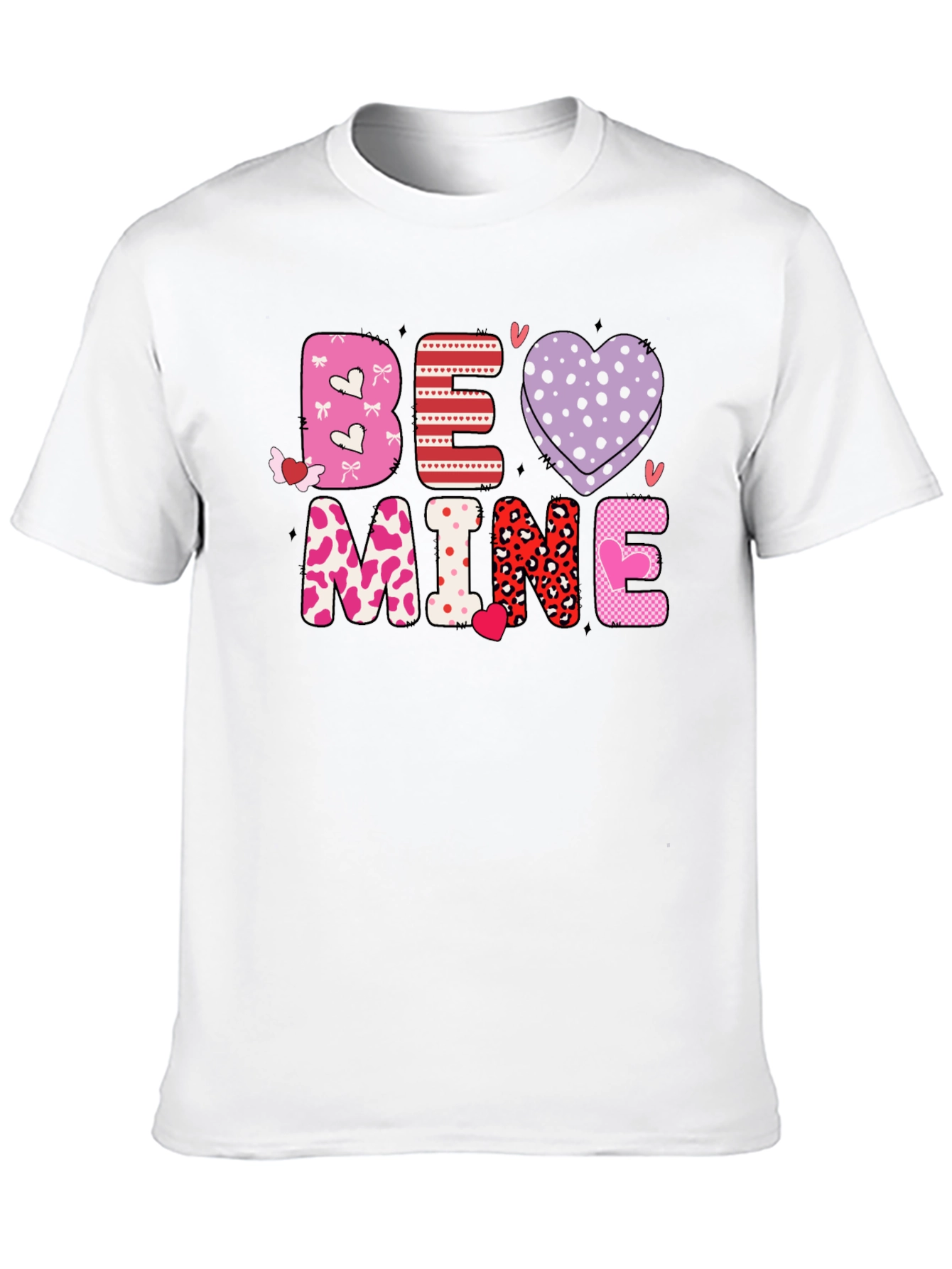 Black Be Mine Valentine's Graphic Tee view 10