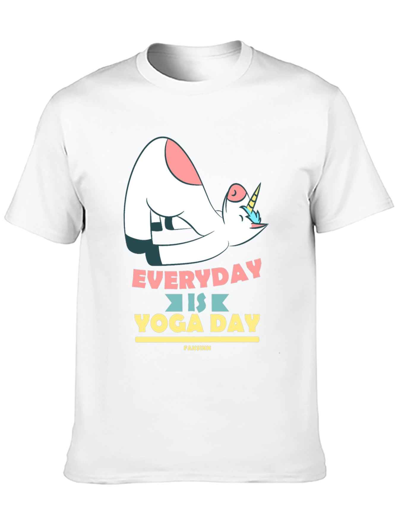 Black Unicorn Yoga T-Shirt - Everyday is Yoga Day Tee view 10