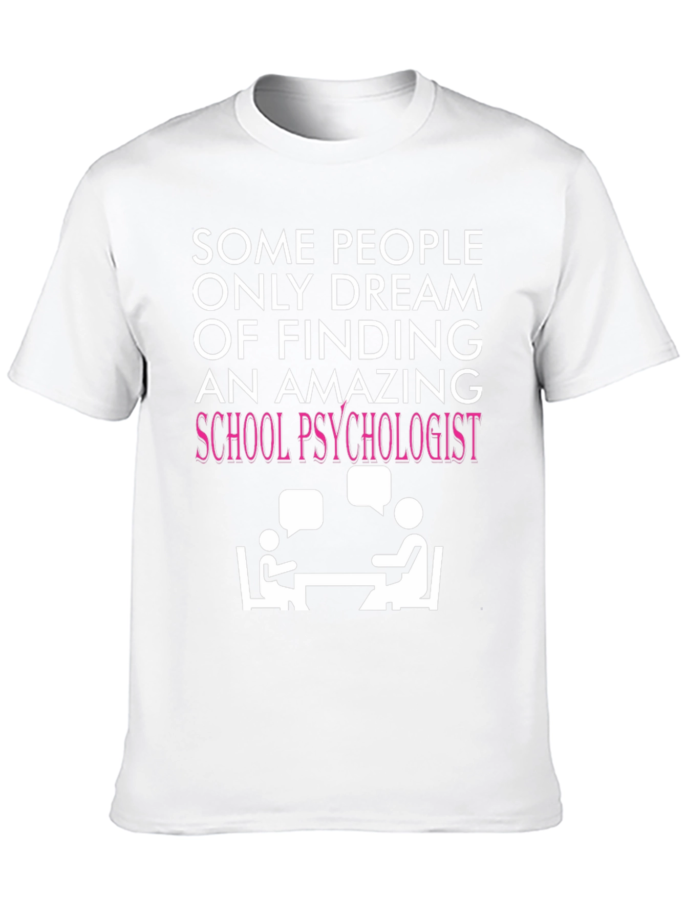 Black Amazing School Psychologist T-Shirt - Therapy Design view 10