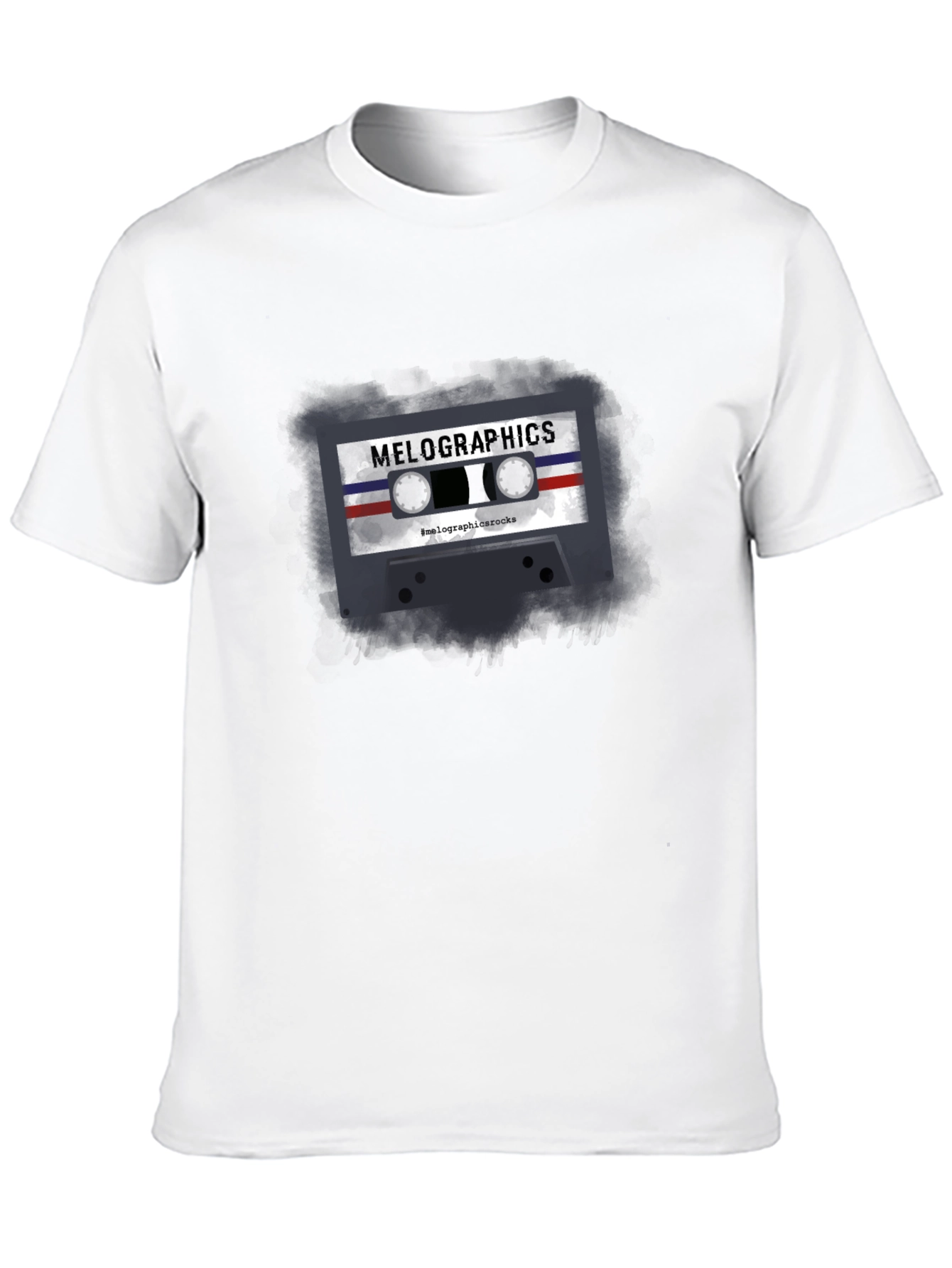 Black Retro Cassette Tape Graphic T-Shirt view 10