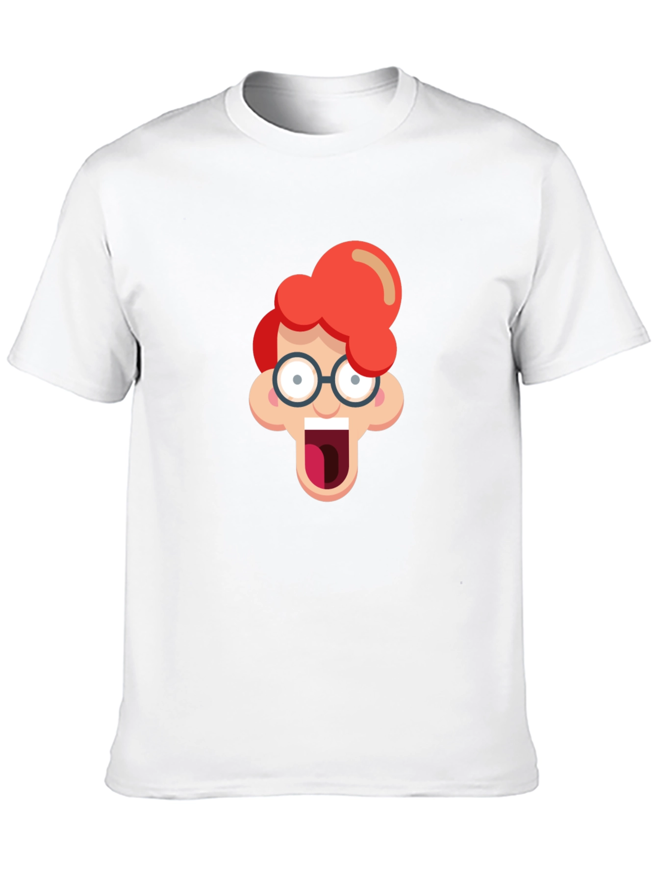 Black Cartoon Nerd Graphic T-Shirt view 10