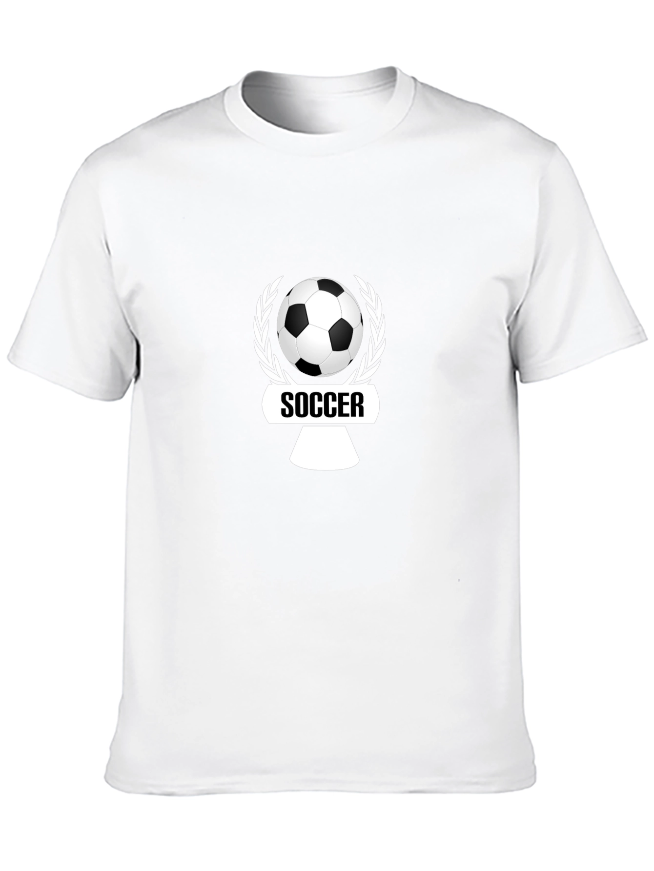 Black Soccer Graphic Tee - Black Cotton Comfort view 10