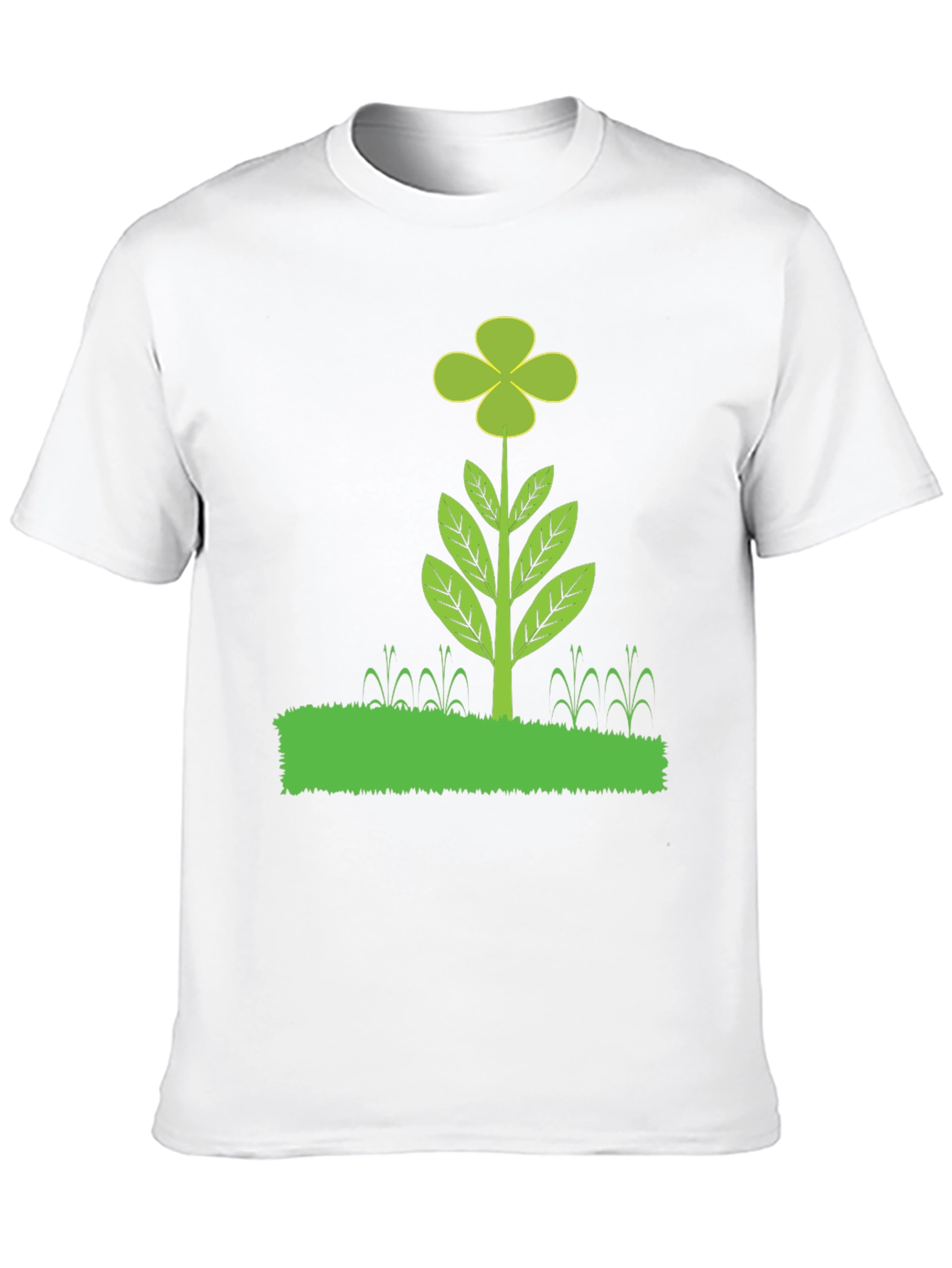 Black Clover Plant Graphic T-Shirt - Black Cotton Blend view 10