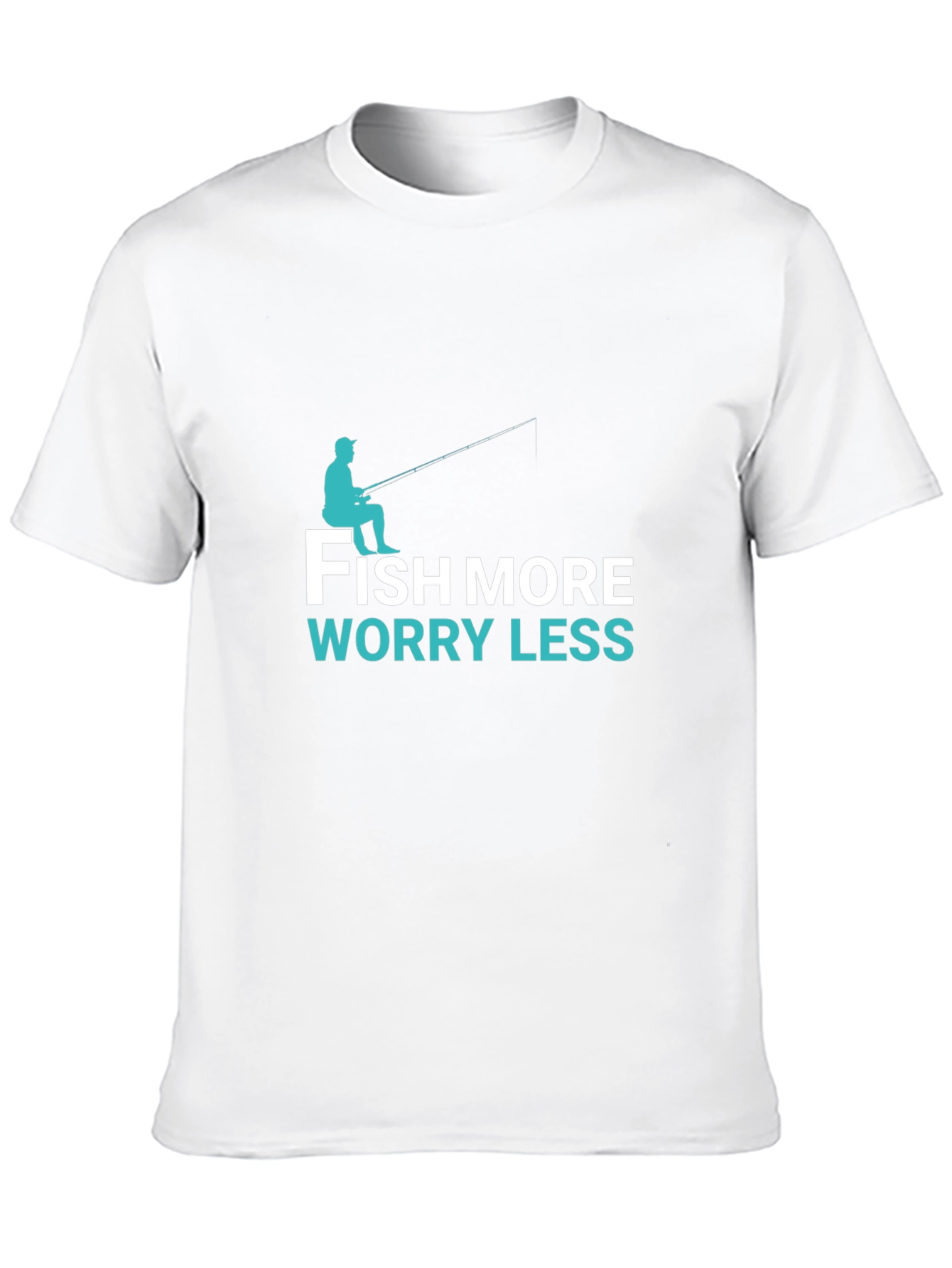 Black Fish More Worry Less T-Shirt - Angler Tee view 10