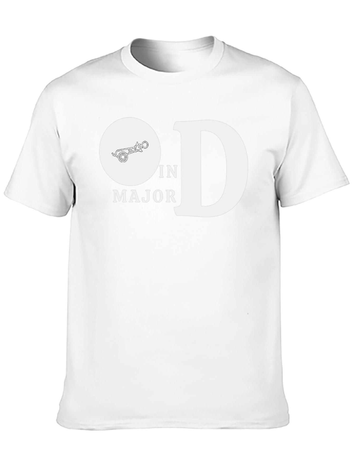 Black O in D Major T-Shirt - Music Lover Tee view 10