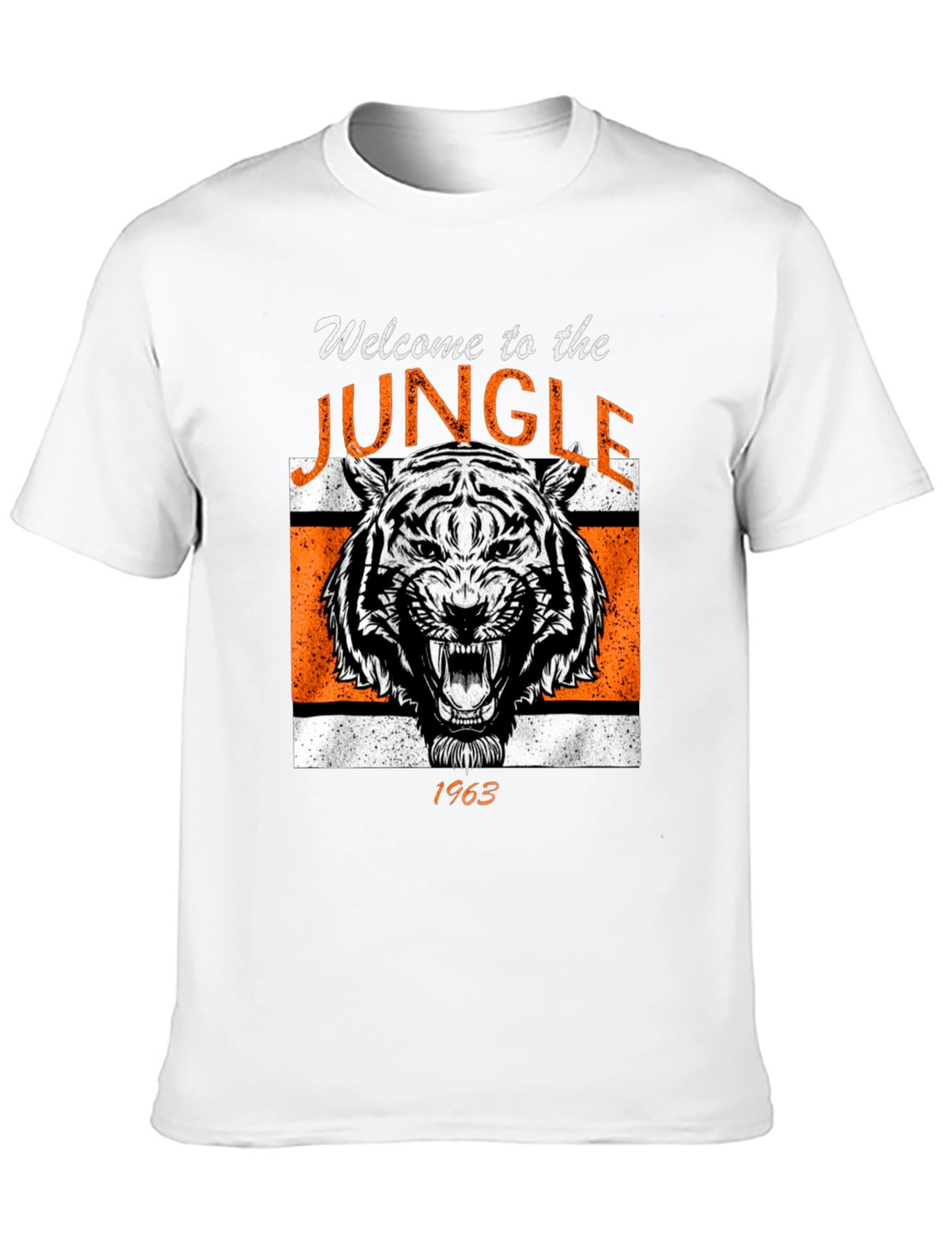 Black Welcome to the Jungle 1963 Tiger Graphic Tee view 10