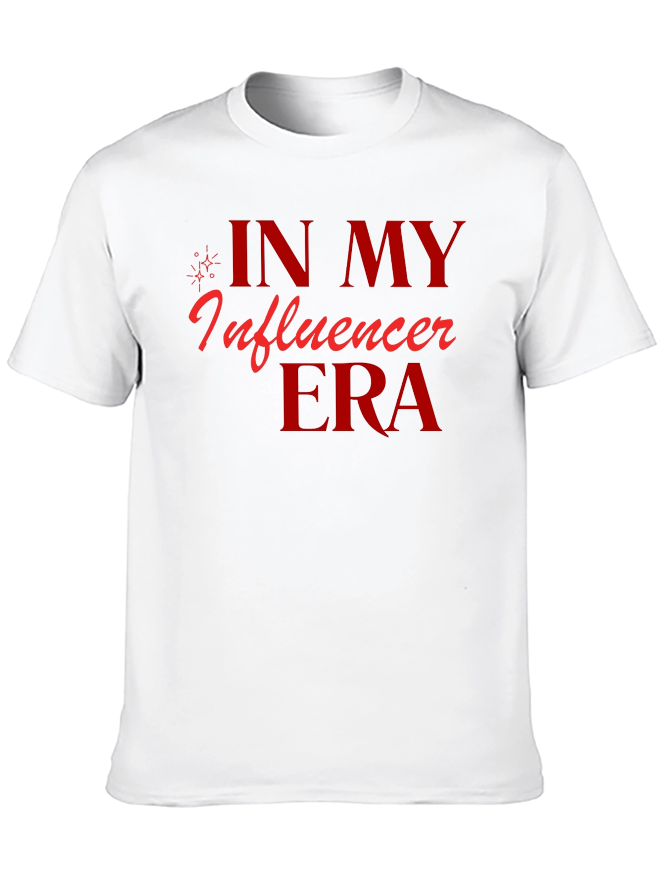 Black In My Influencer Era Graphic Tee - Trendy Black T-Shirt view 10