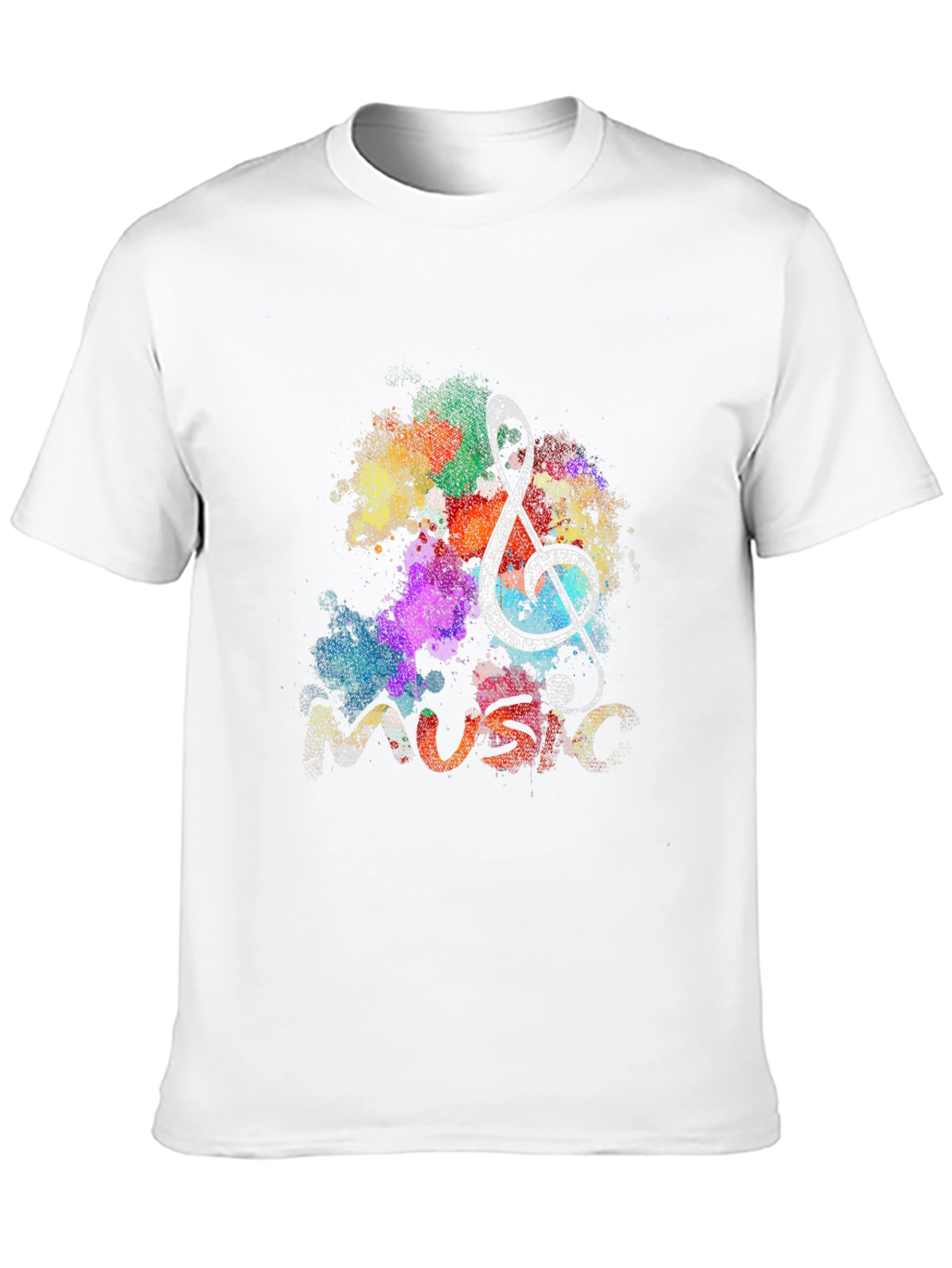 Black Music Note Graphic Black T-Shirt view 10