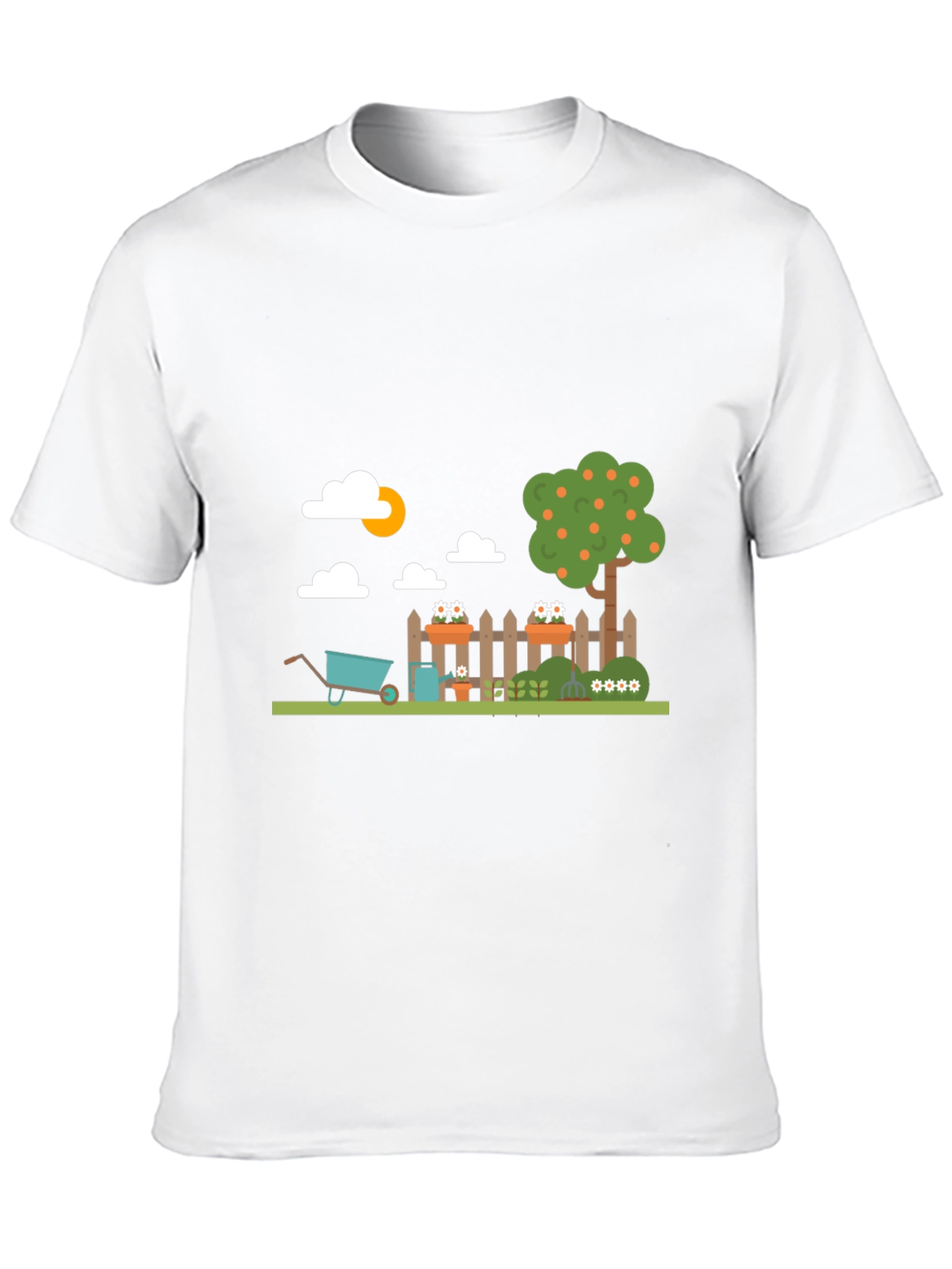 Black Gardening Fun Graphic Tee - Black Cotton Casual view 10