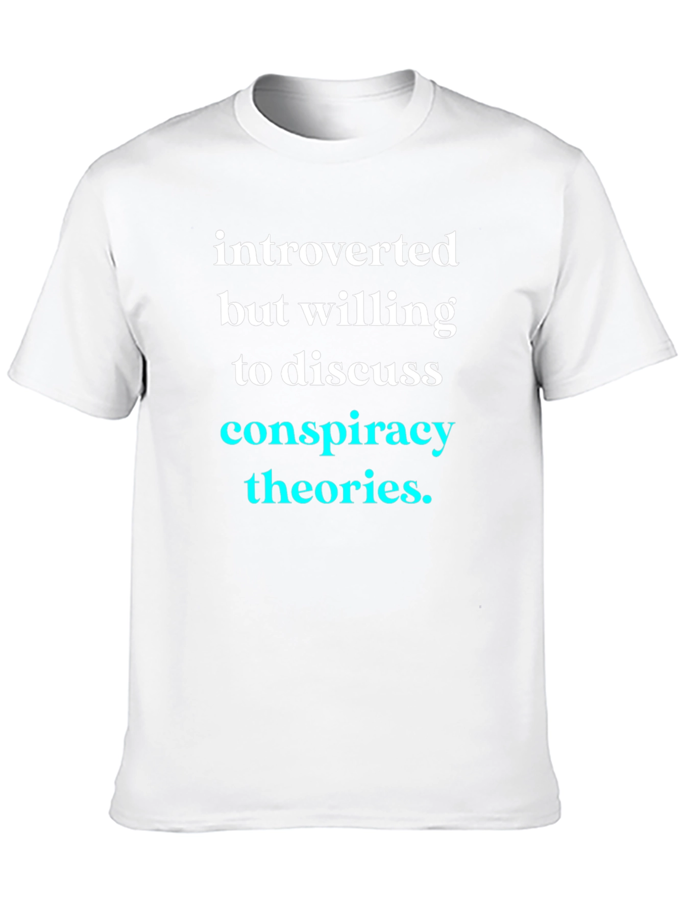 Black Introverted Conspiracy Theories T-Shirt view 10