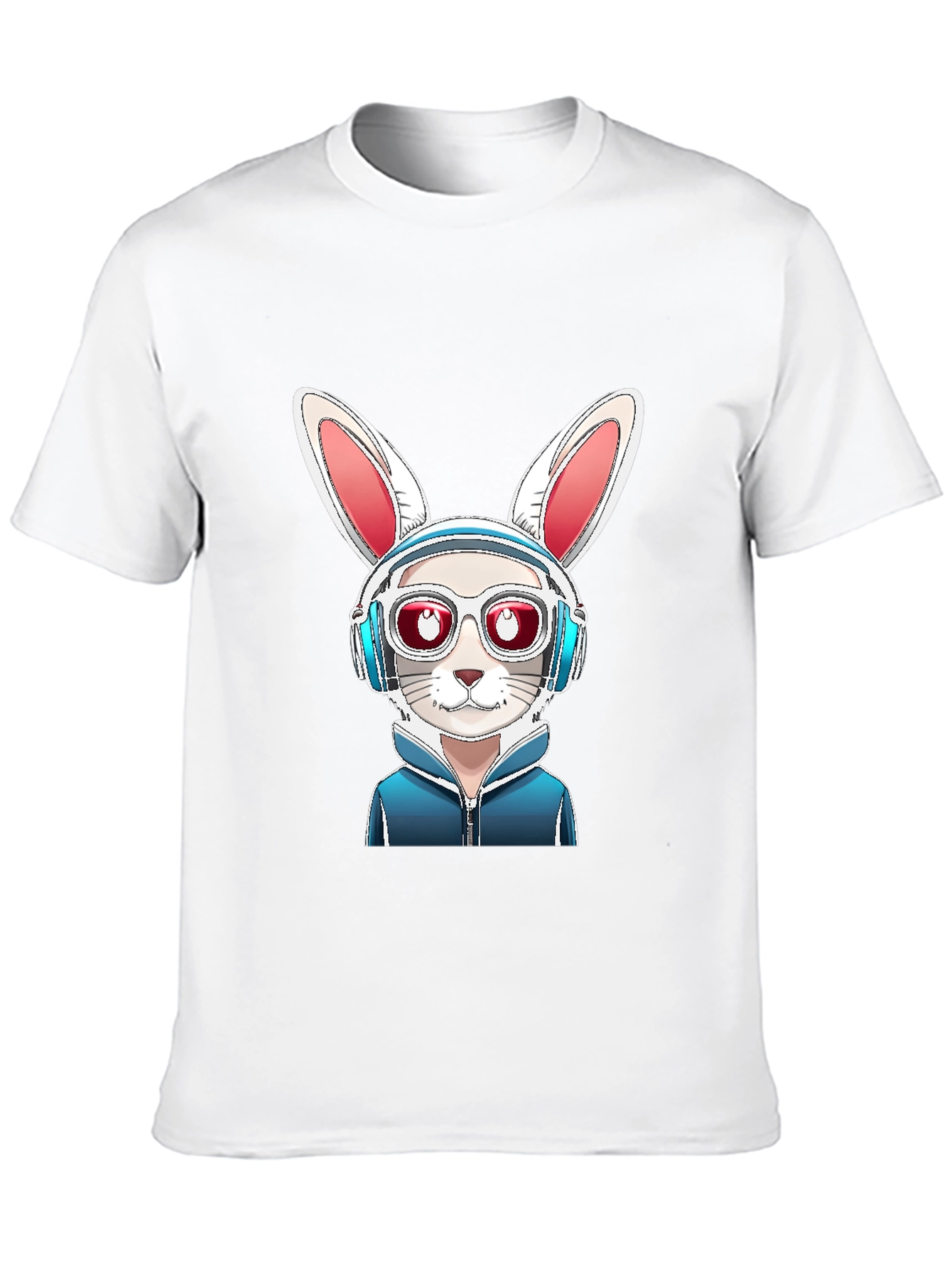 Black Cool Rabbit Graphic Tee - Urban Style view 10