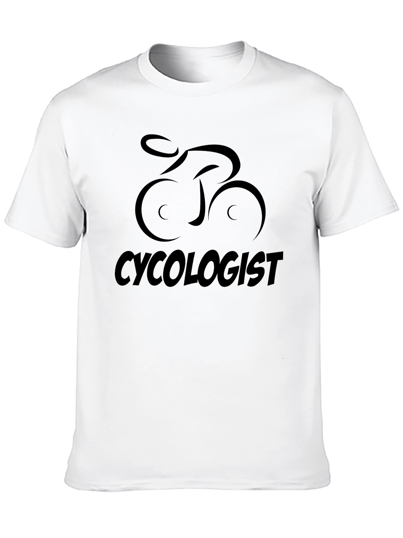 Black Cyclologist Graphic Tee - Bicycle Lover Shirt view 10