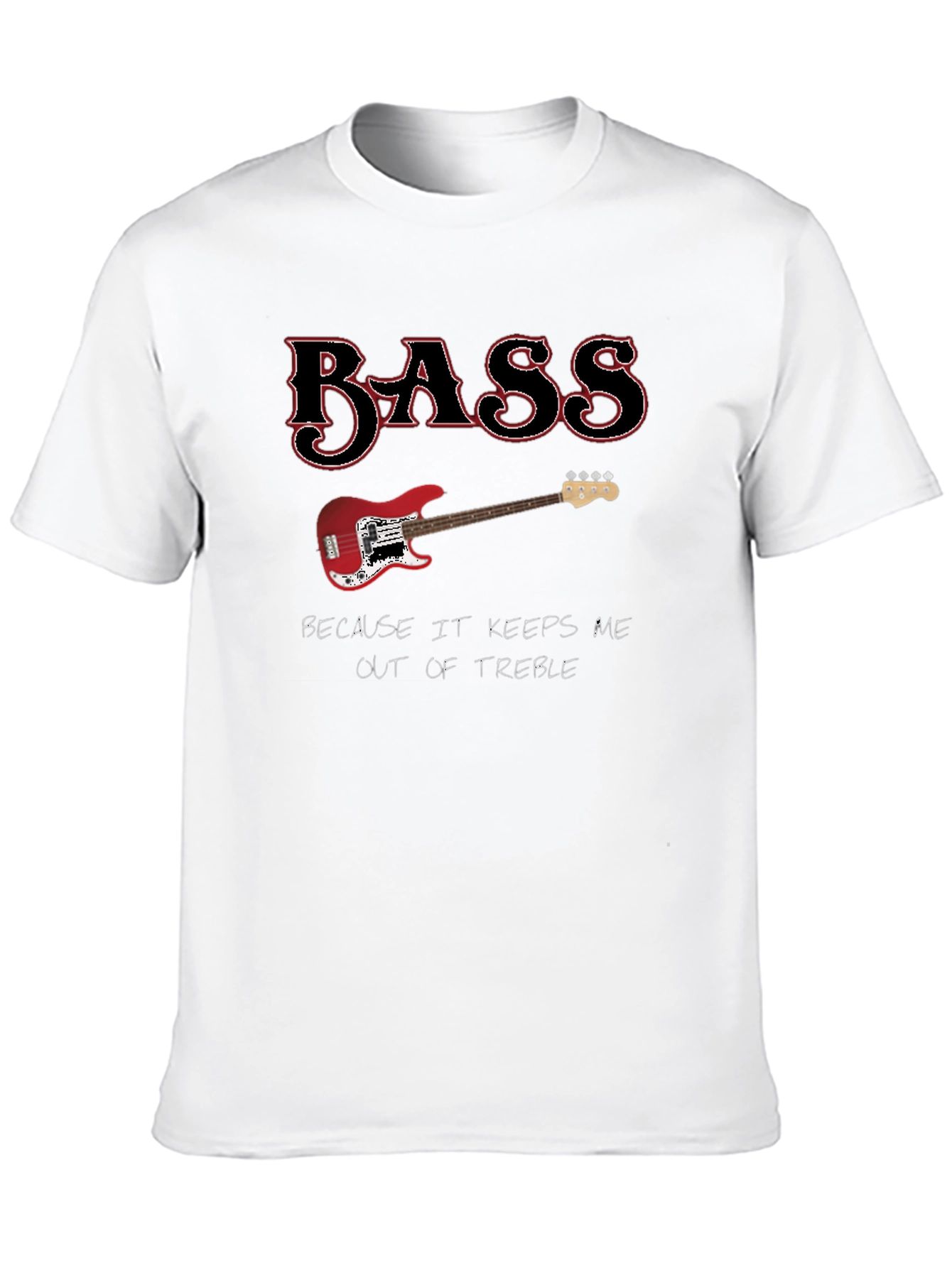 Black Bass Keeps Me Out Of Treble Graphic Tee view 10