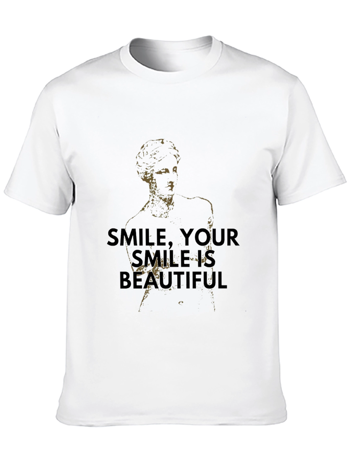 Black Smile is Beautiful Graphic Tee - Black Cotton view 10