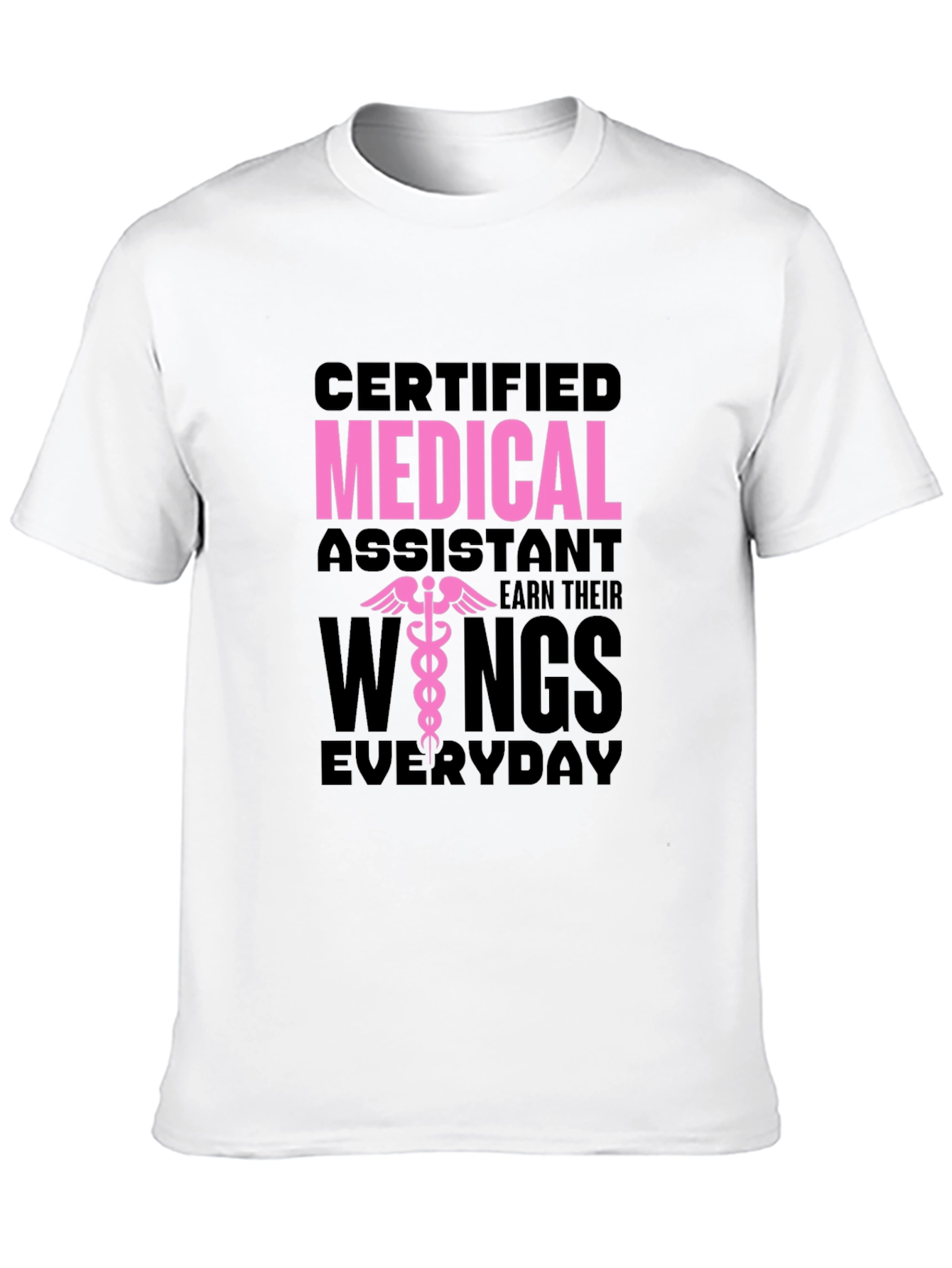 Black Certified Medical Assistant T-Shirt view 10