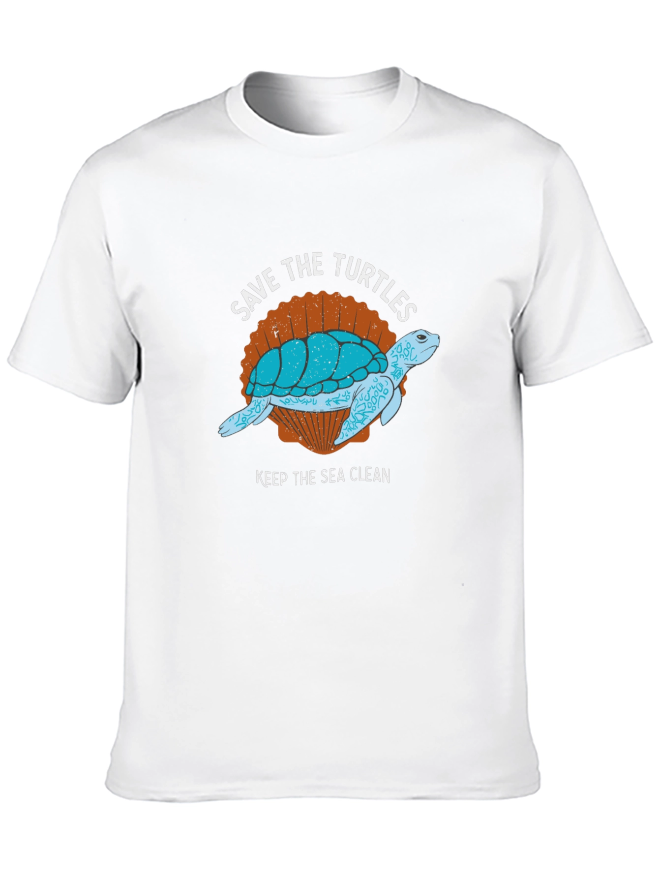 Black Save the Turtles Graphic Tee - Keep the Sea Clean view 10