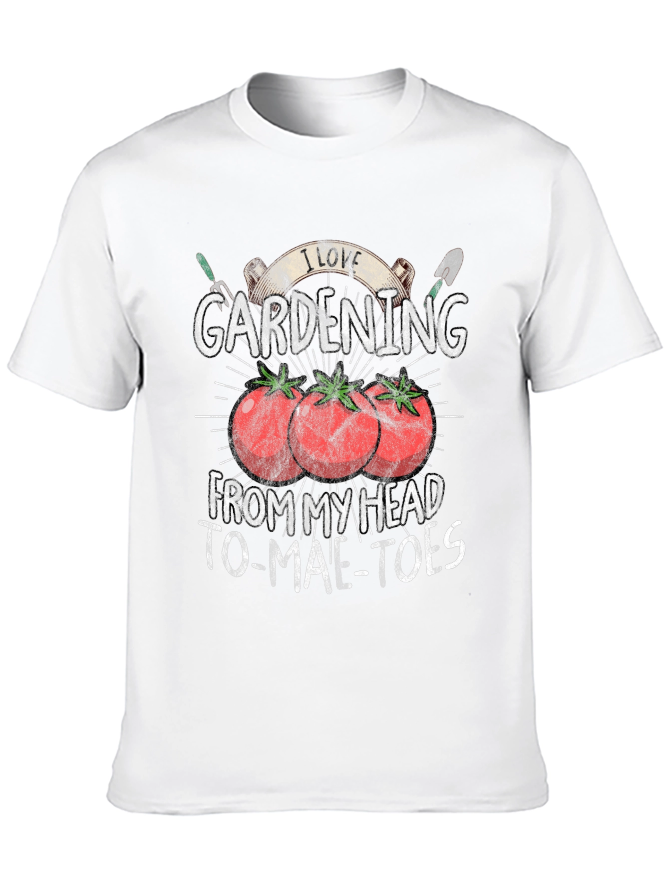 Black Gardening Lover T-Shirt - Head to Tomatoes view 10