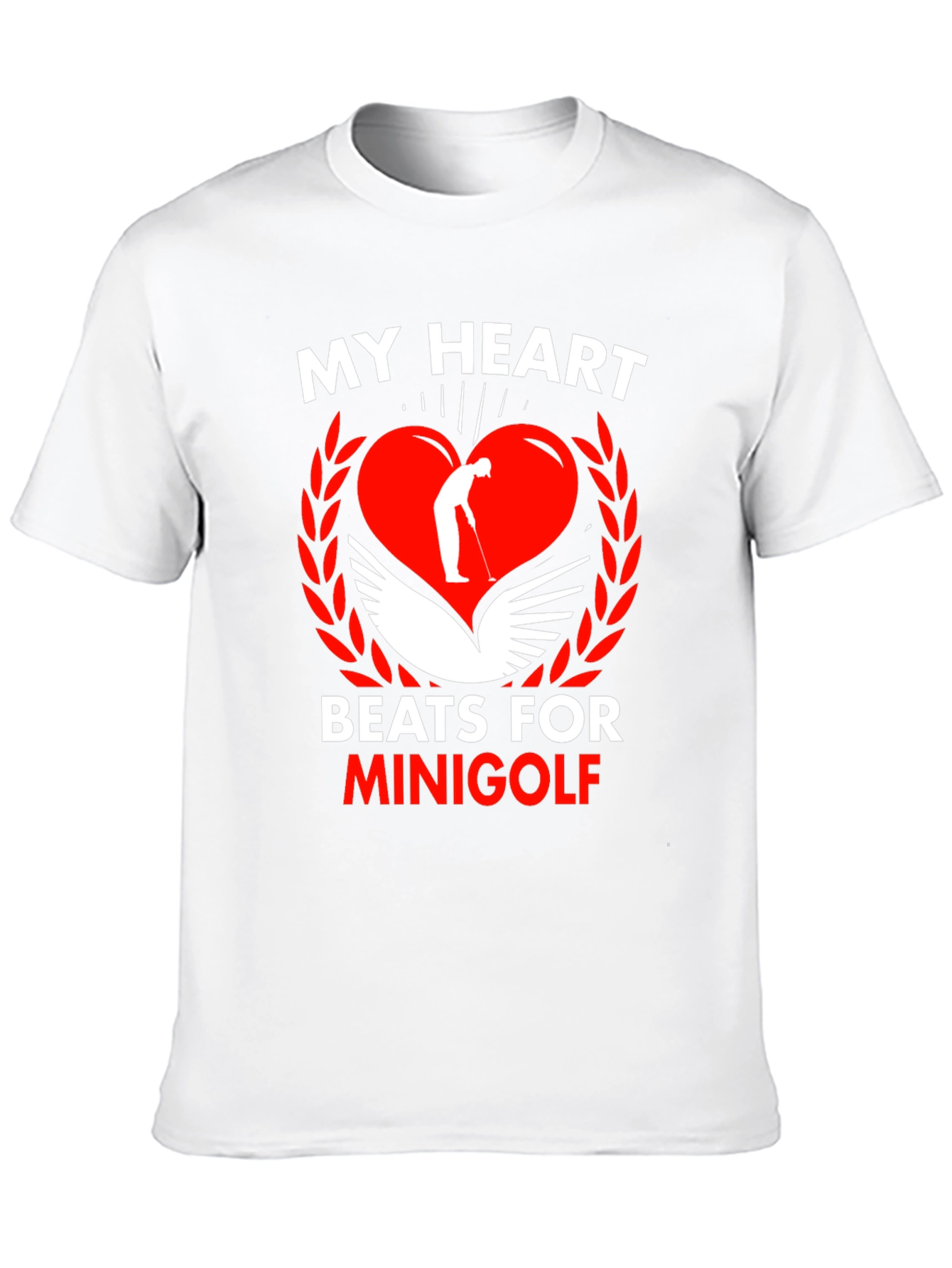 Black My Heart Beats for Minigolf Graphic Tee view 10