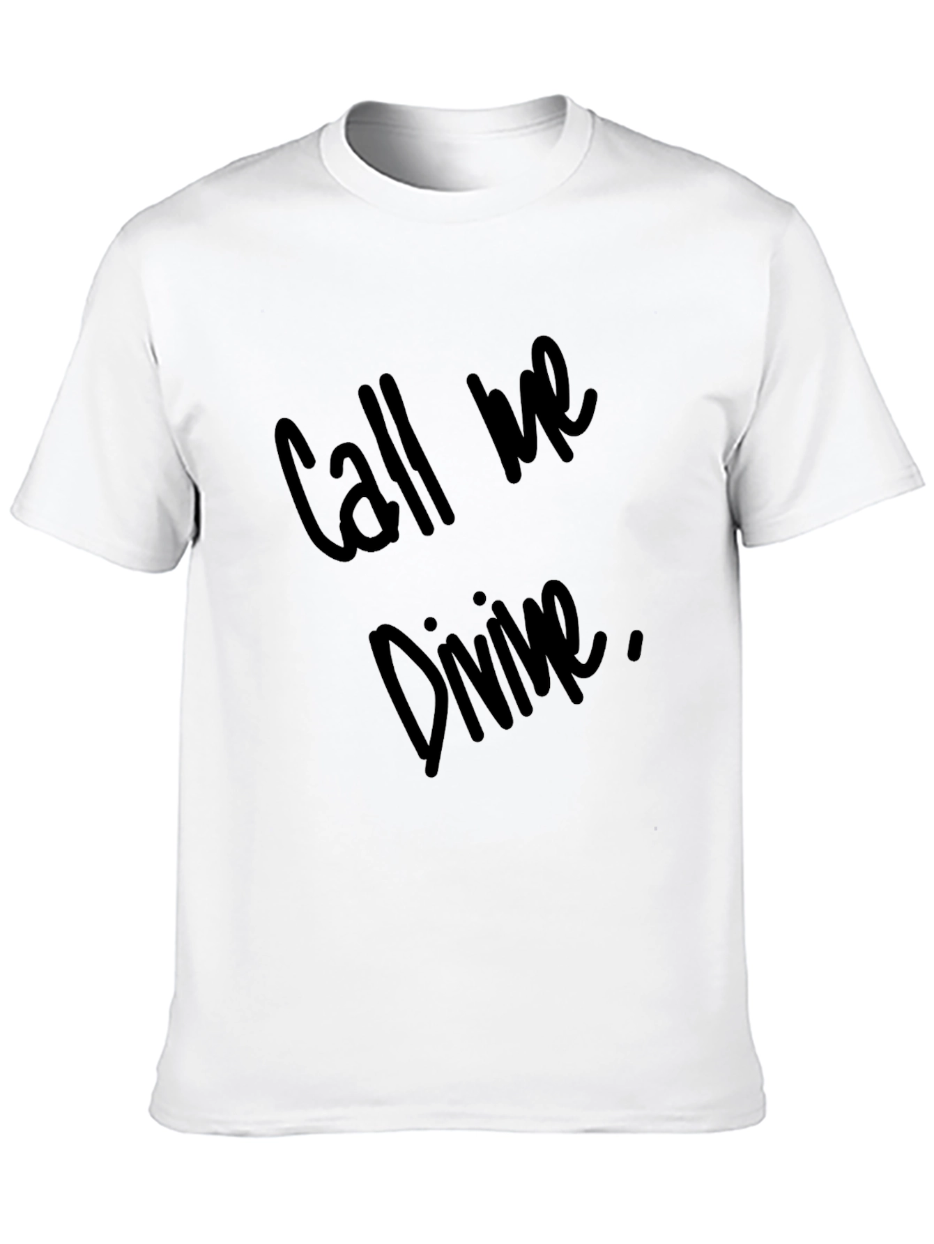 Black Call Me Divine Black T-Shirt view 10
