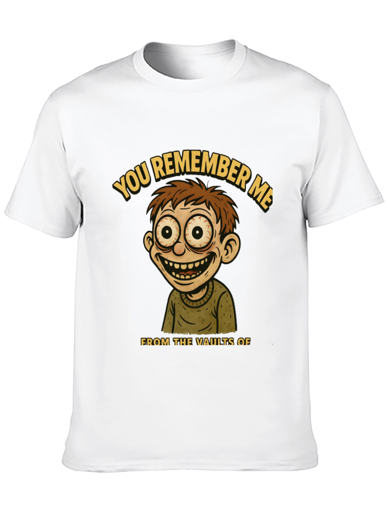 Black Retro Vaults Cartoon Graphic Tee view 10