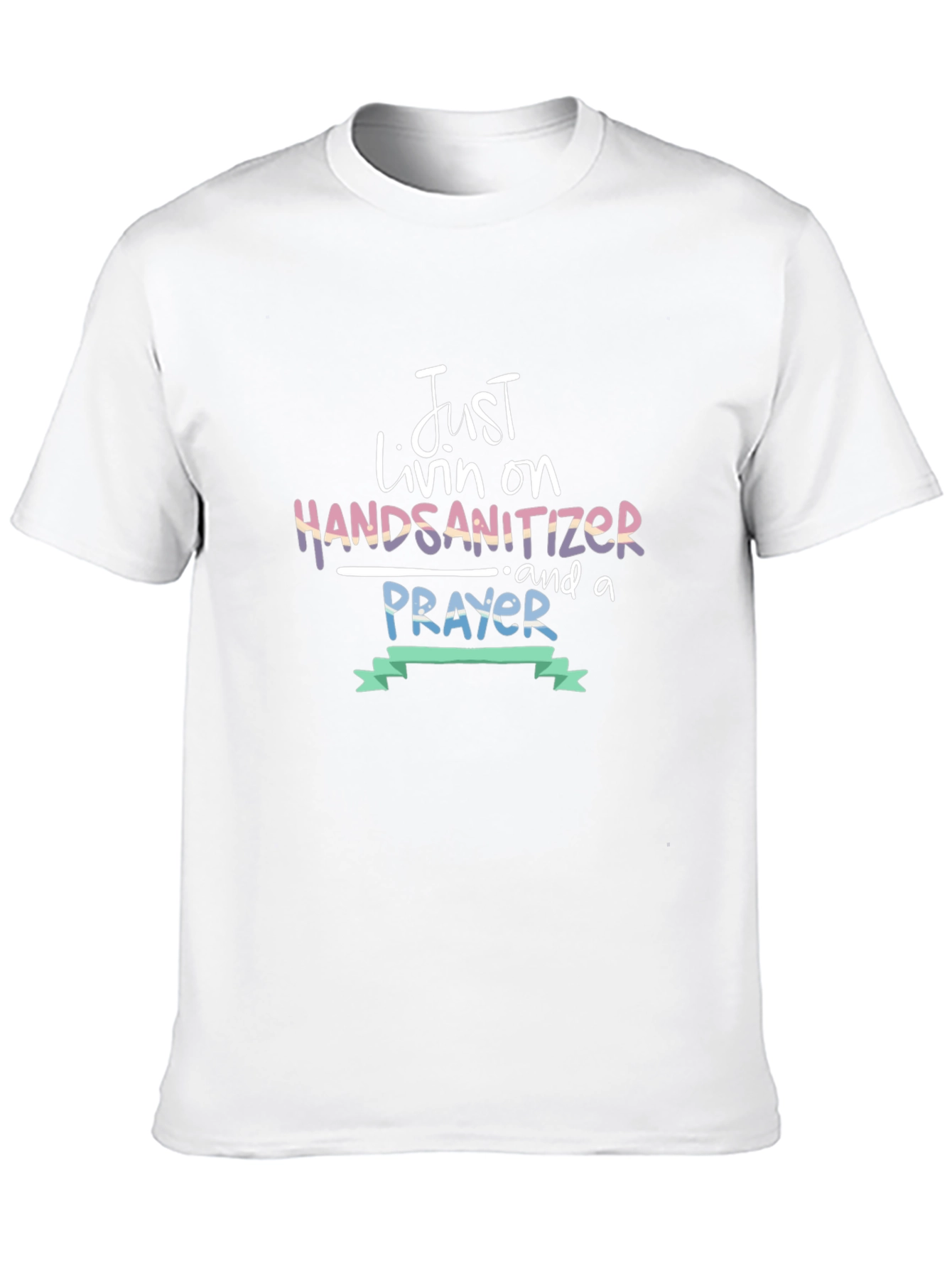 Black Just Livin' on Hand Sanitizer Tee view 10