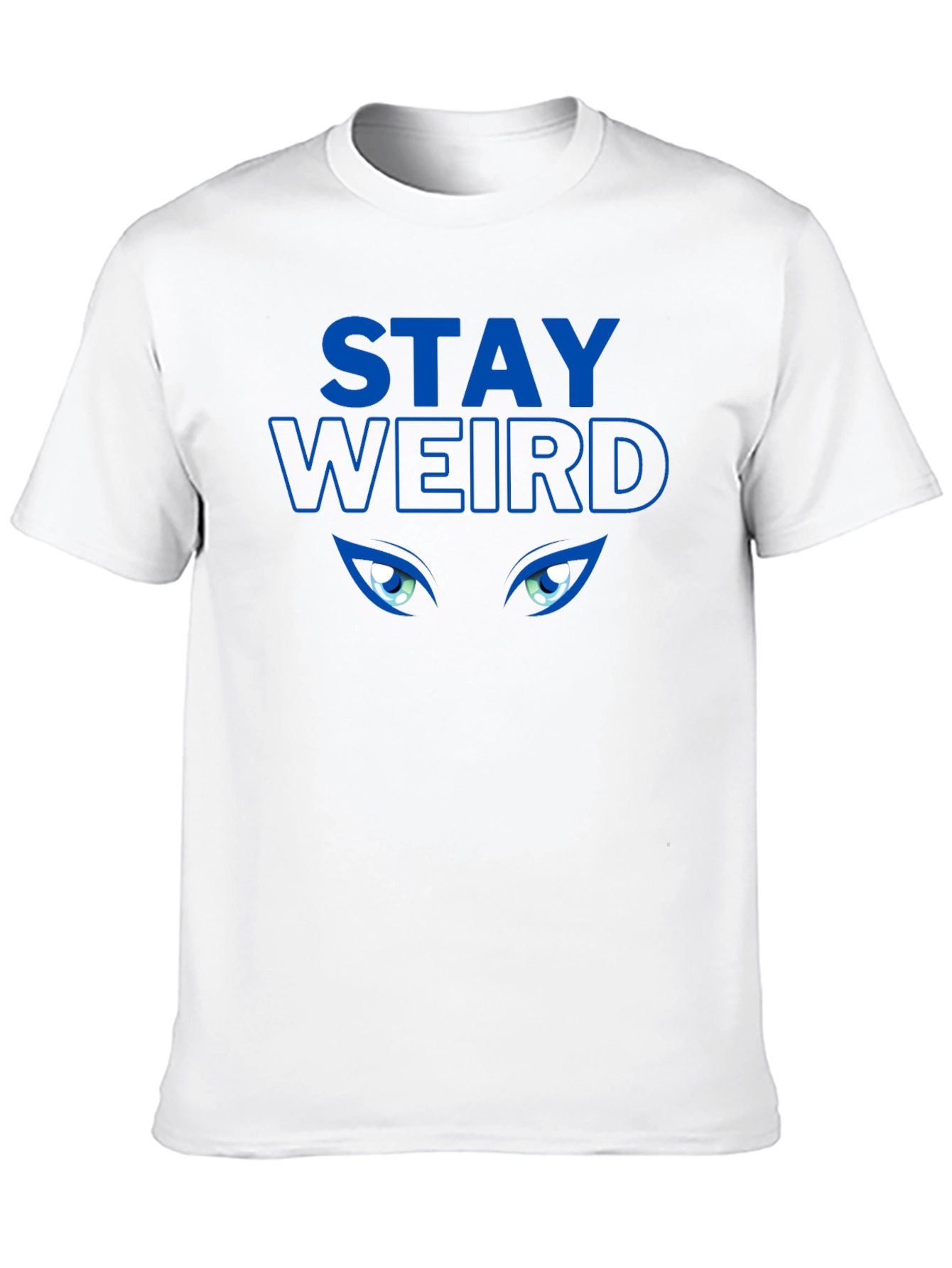 Black Stay Weird Graphic Tee - Black Crew Neck view 10