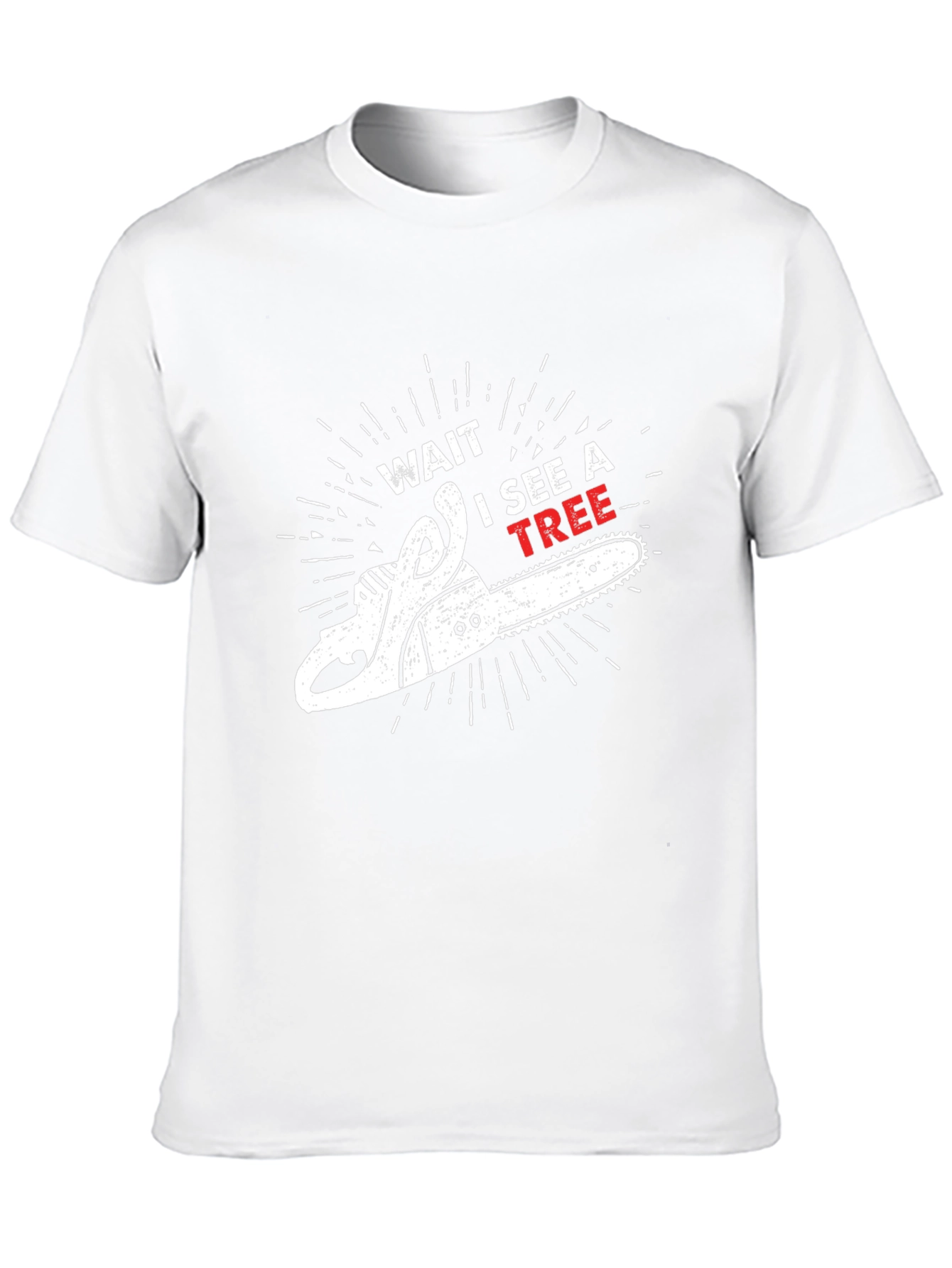 Black Wait I See A Tree Graphic Tee view 10