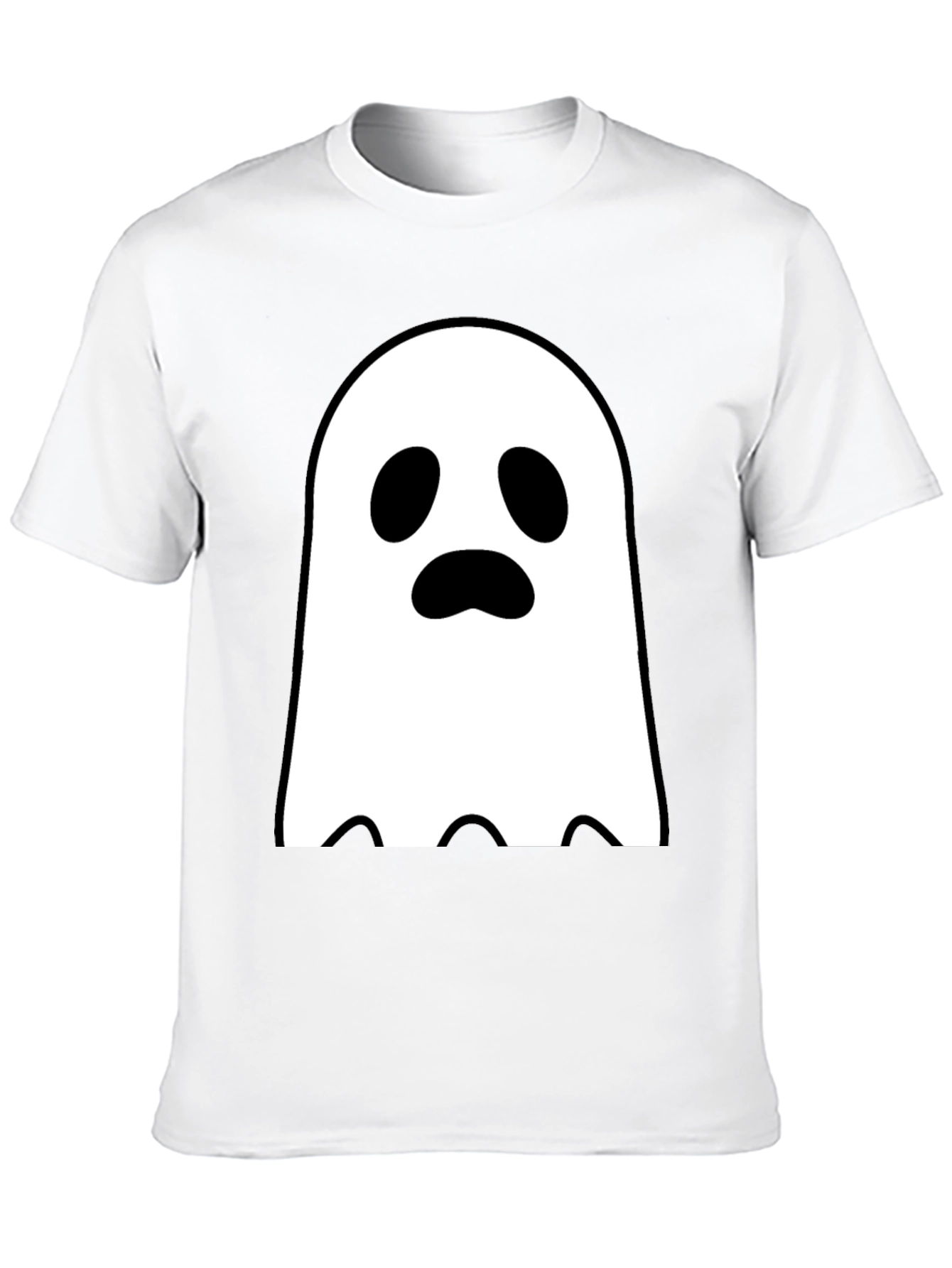 Black Ghost Graphic Tee - Spooky Season Style view 10