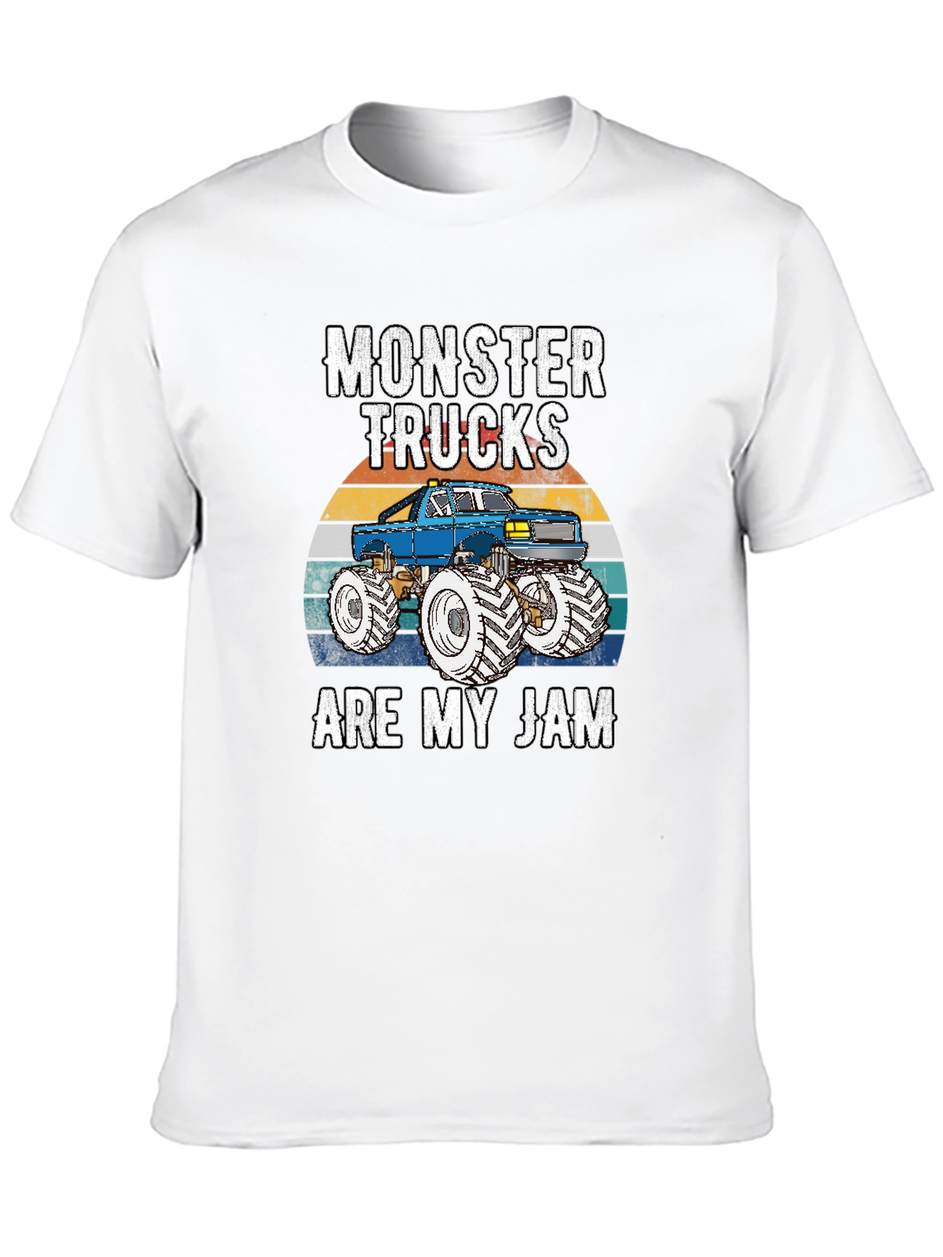 Black Monster Trucks Are My Jam Graphic Tee view 10