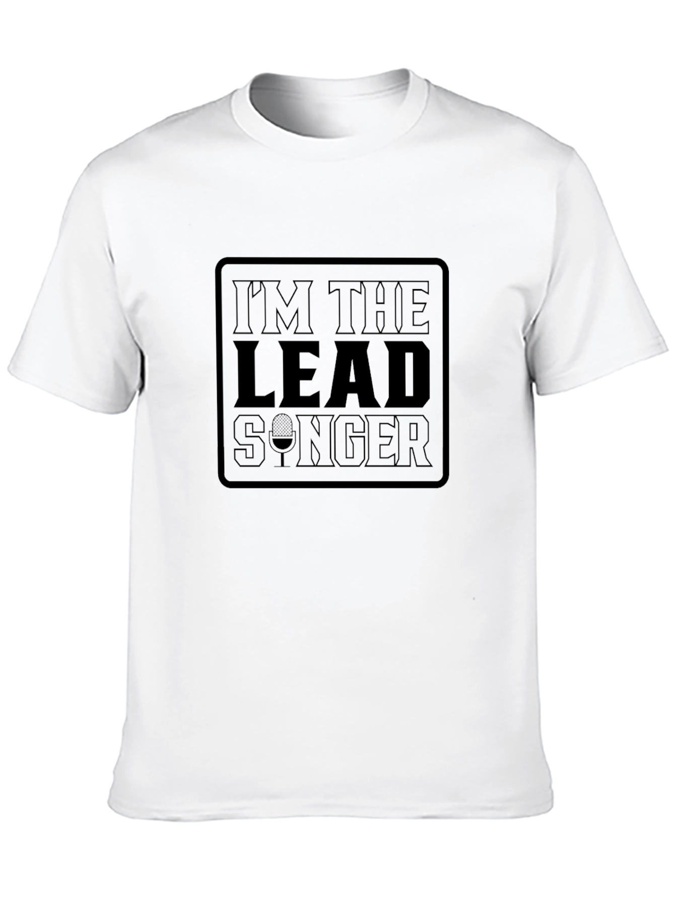 Black Lead Singer T-Shirt - Musical Humor Tee view 10