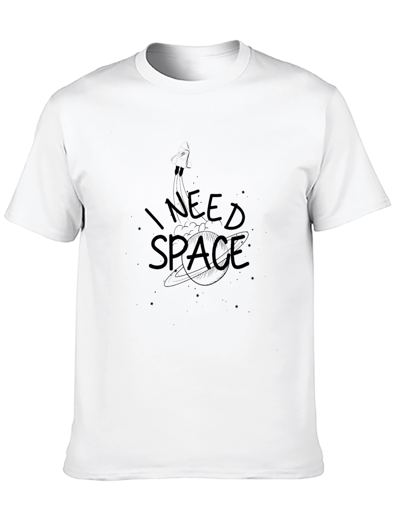 Black I Need Space Graphic T-Shirt - Stylish Comfort view 10