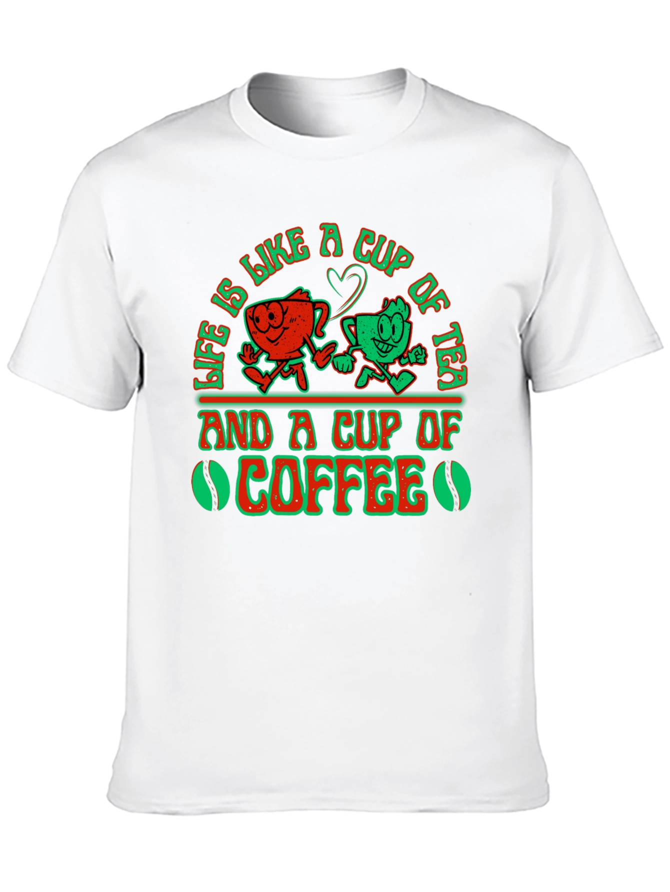 Black Life Is Like A Cup of Tea and Coffee Graphic T-Shirt view 10