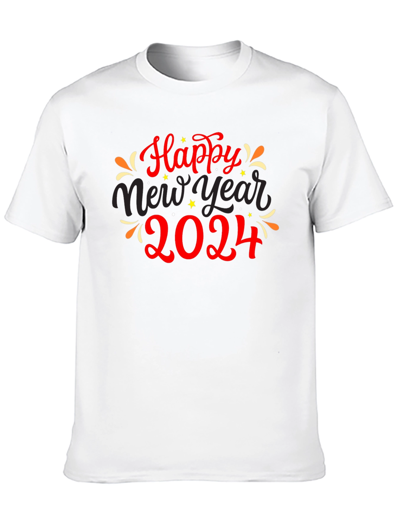 Black Happy New Year 2024 Graphic Tee view 10