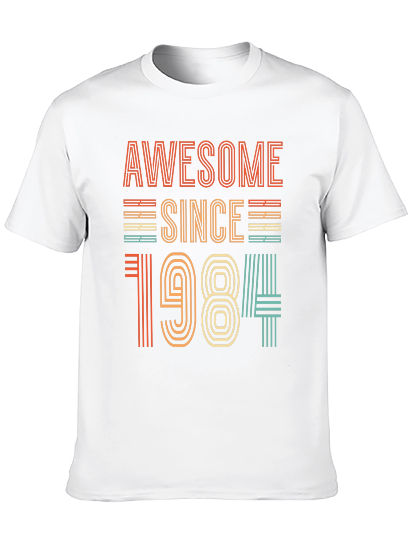 Black Awesome Since 1984 T-Shirt - Retro Birthday Gift view 10