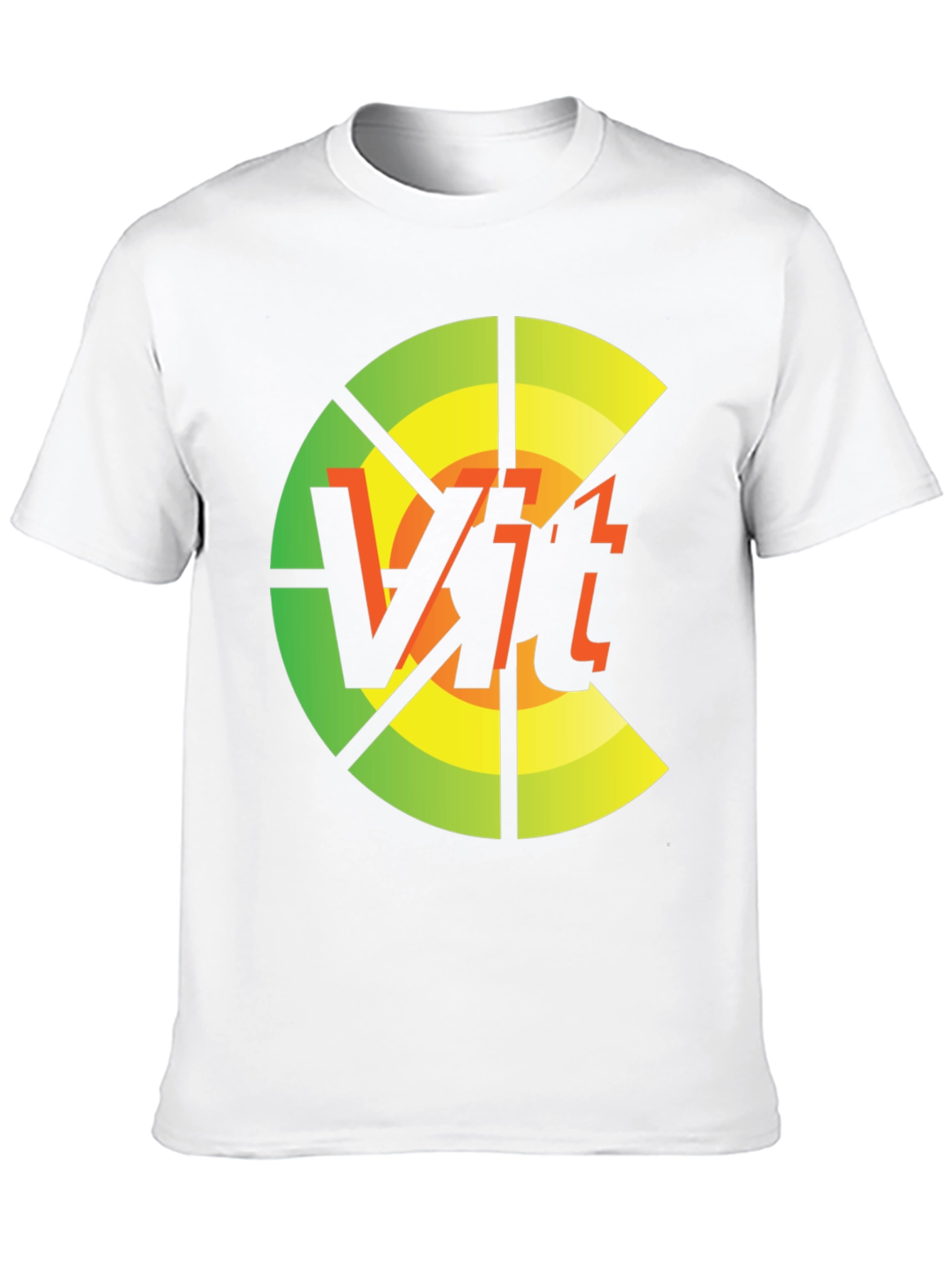 Black Vit T-Shirt: Circular Abstract Graphic Tee view 10