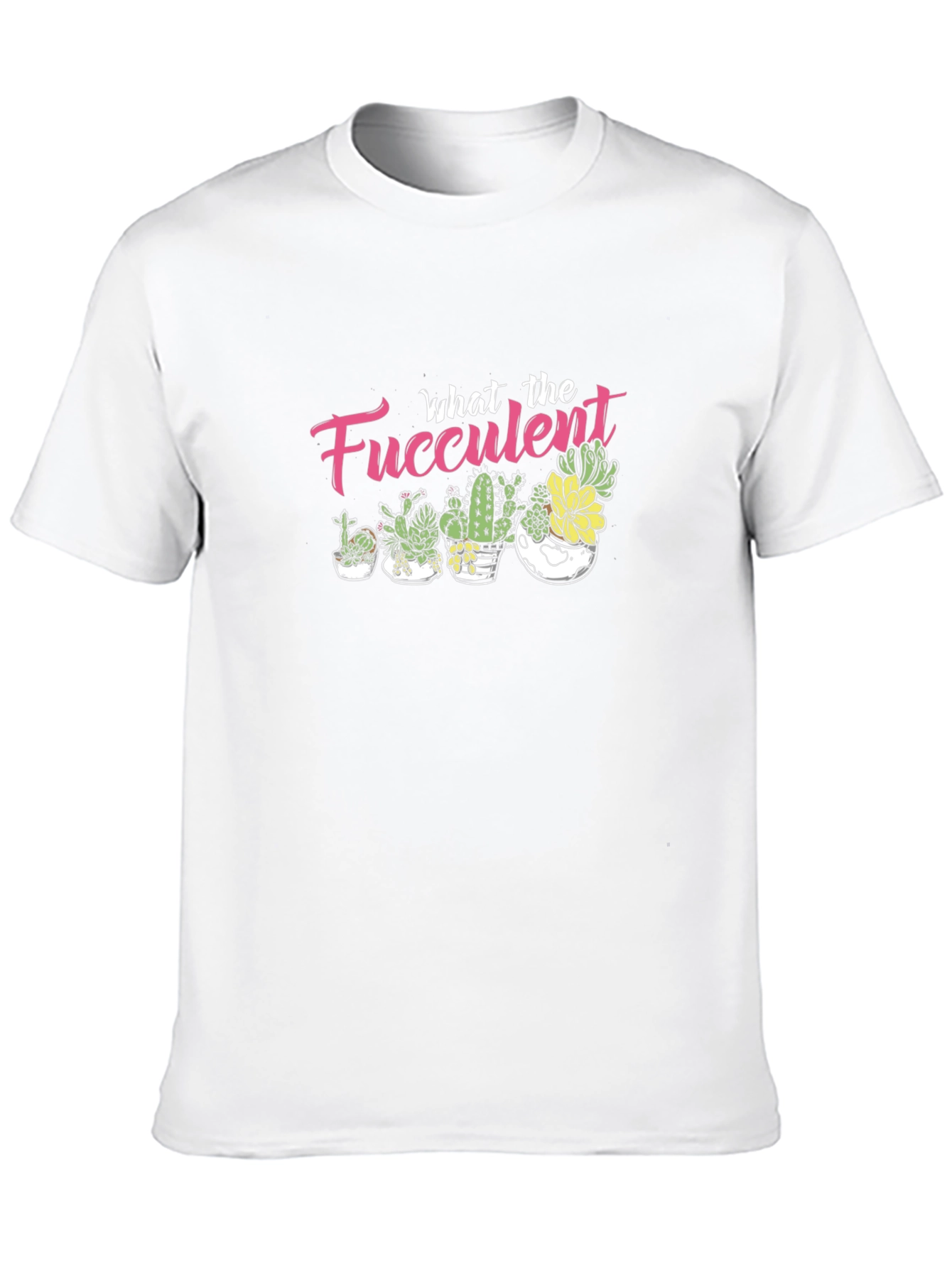 Black What the Fucculent T-Shirt - Black Graphic Tee view 10