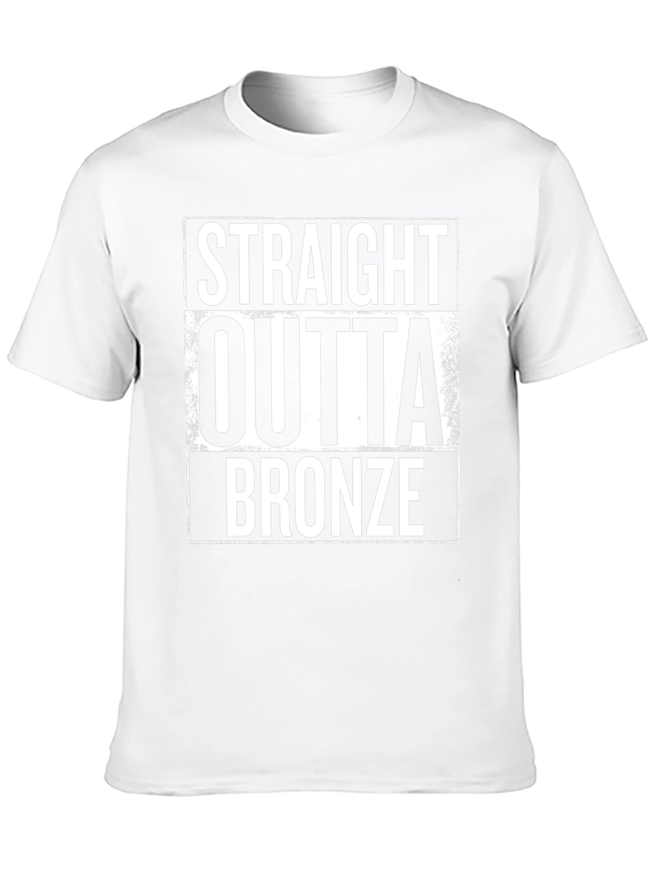 Black Straight Outta Bronze Funny Graphic Tee view 10