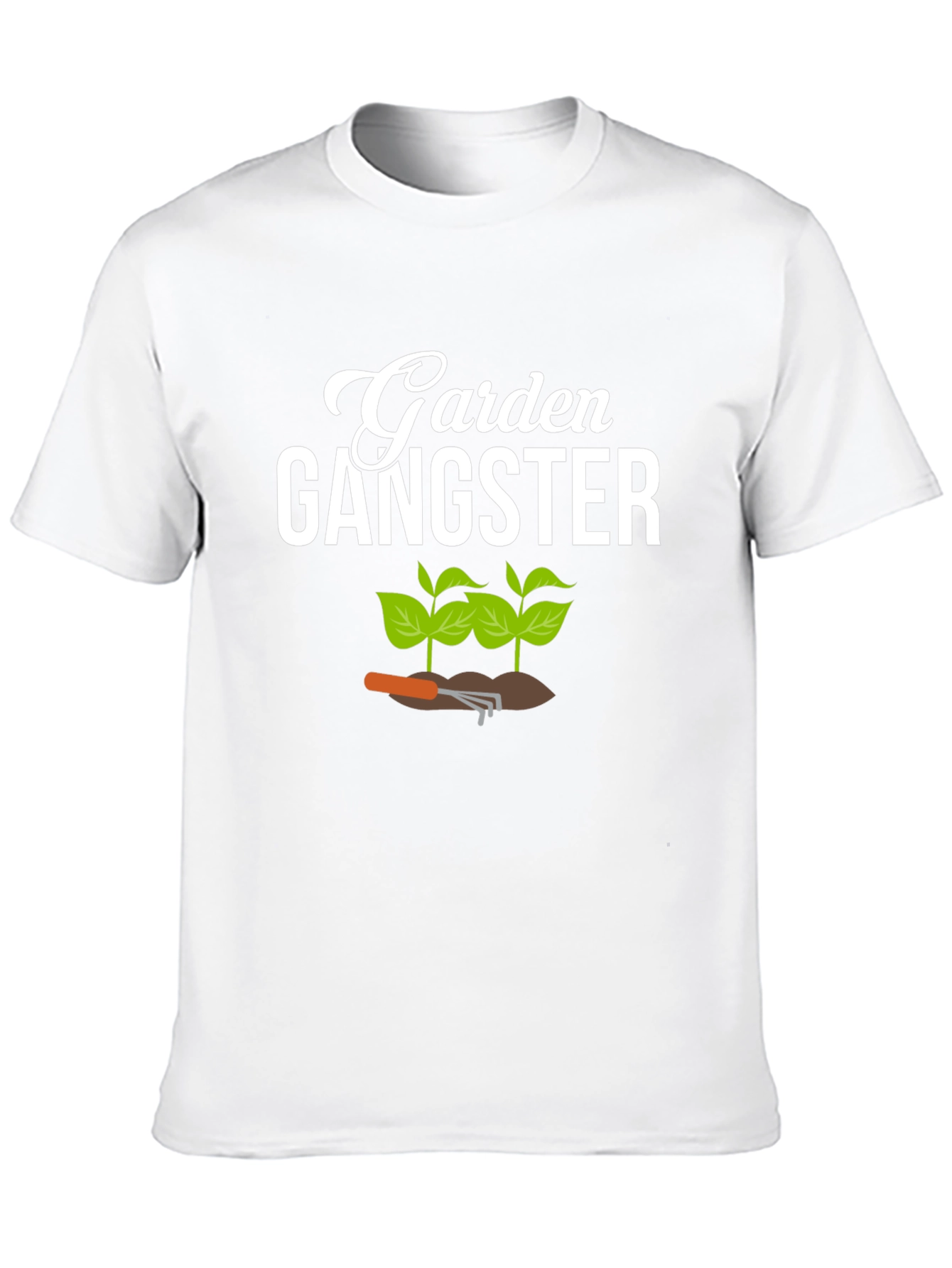 Black Garden Gangster Graphic Tee - Black Cotton T-Shirt view 10