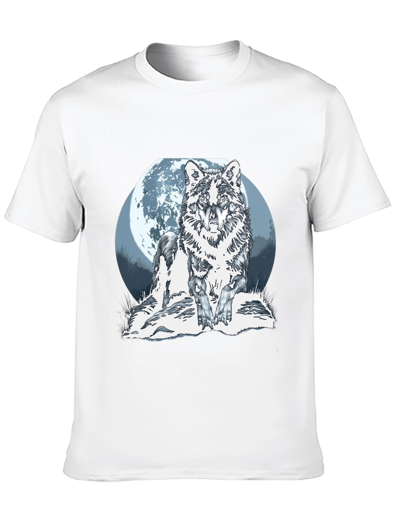 Black Wolf Moon Graphic Tee view 10