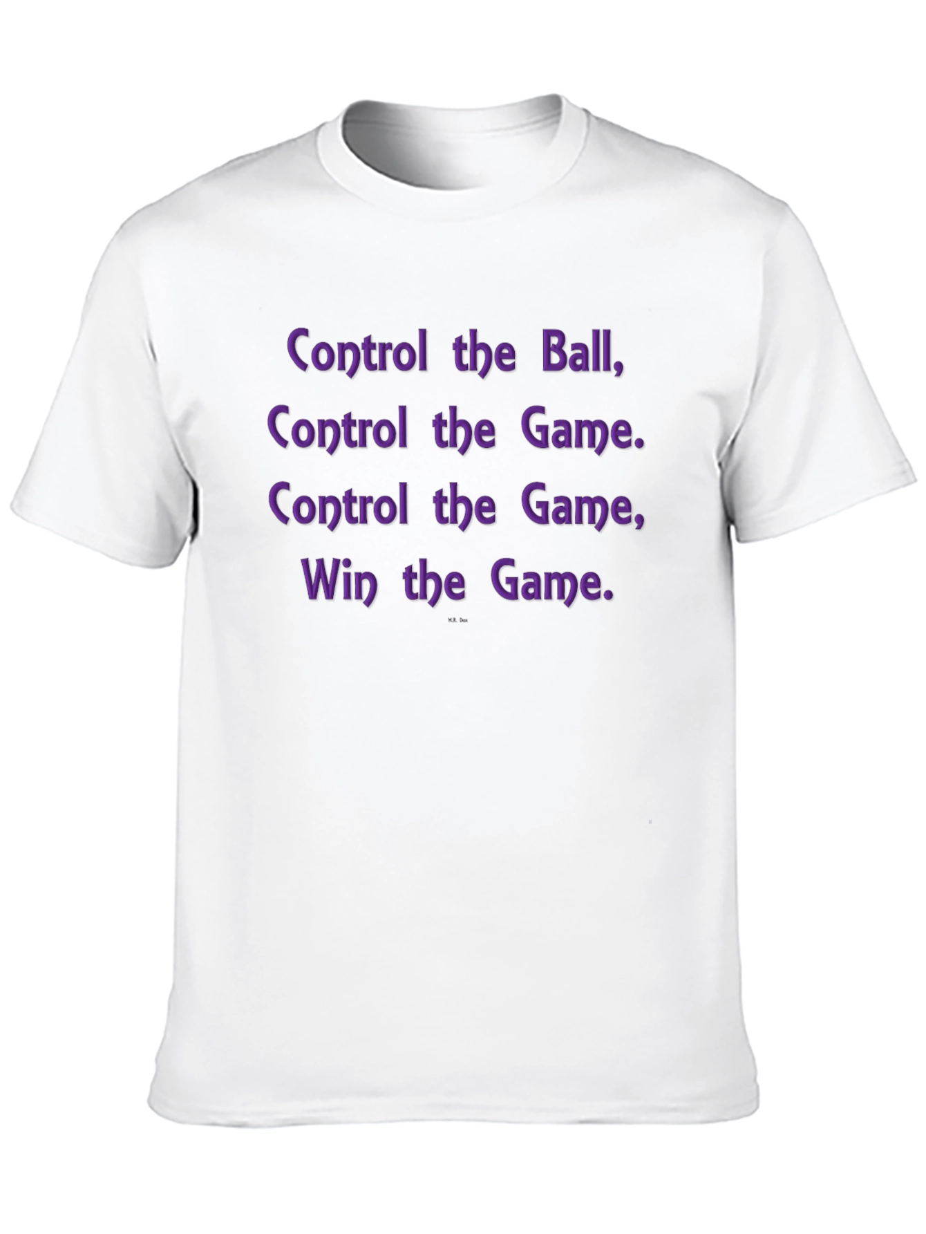 Black Control the Game T-Shirt view 10
