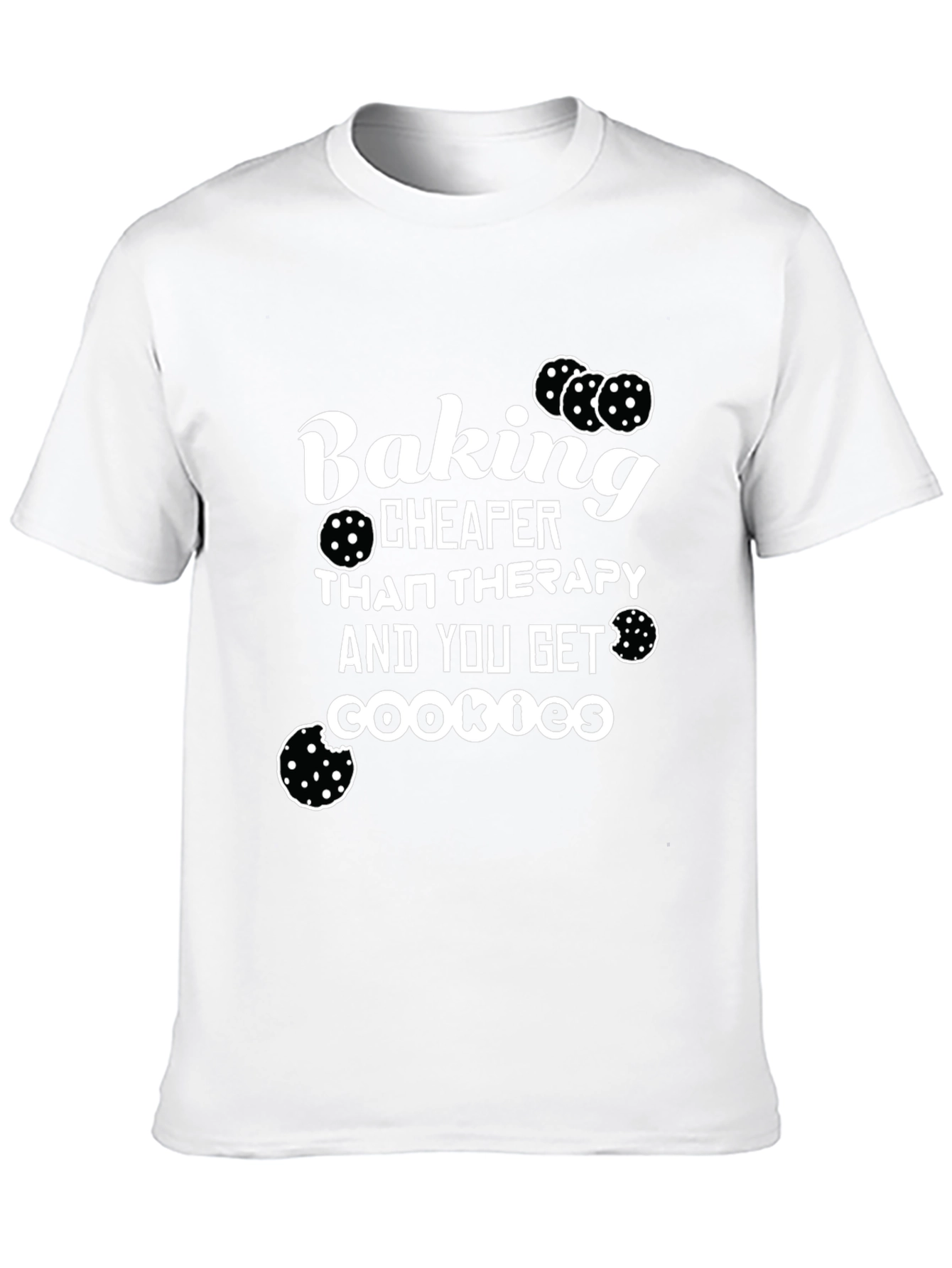 Black Baking Cheaper Than Therapy T-Shirt view 10