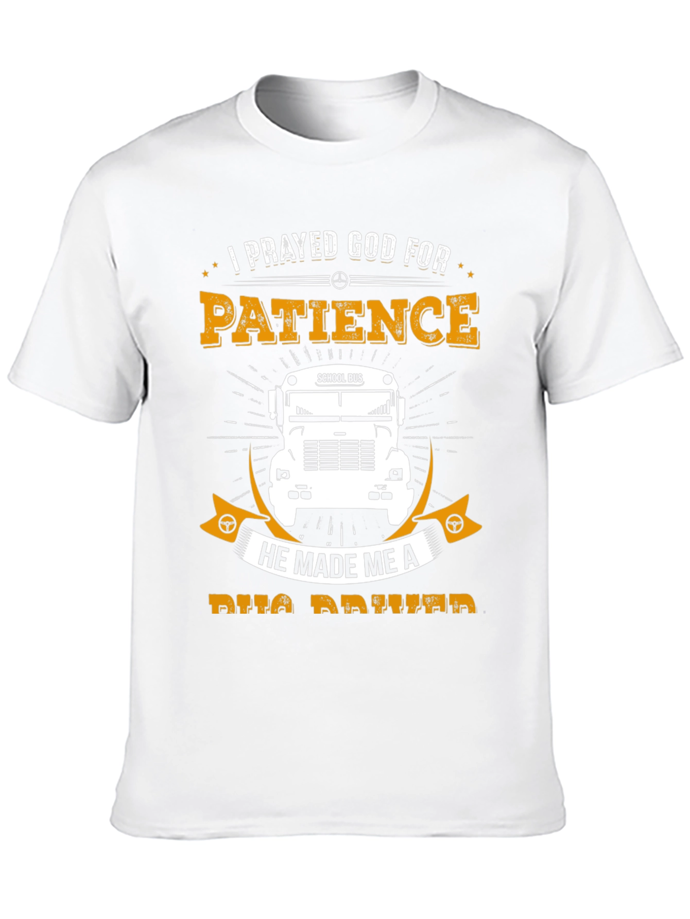 Black Patience School Bus Driver T-Shirt view 10